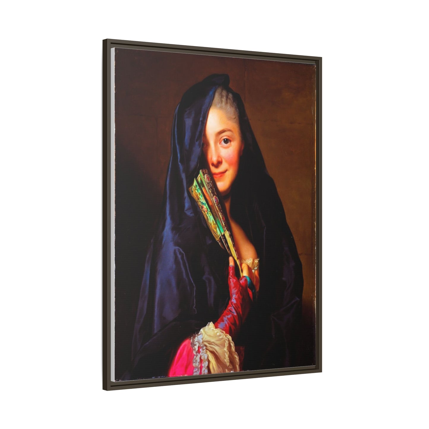 Framed Matte Canvas Wall Art — Classical Portrait Print