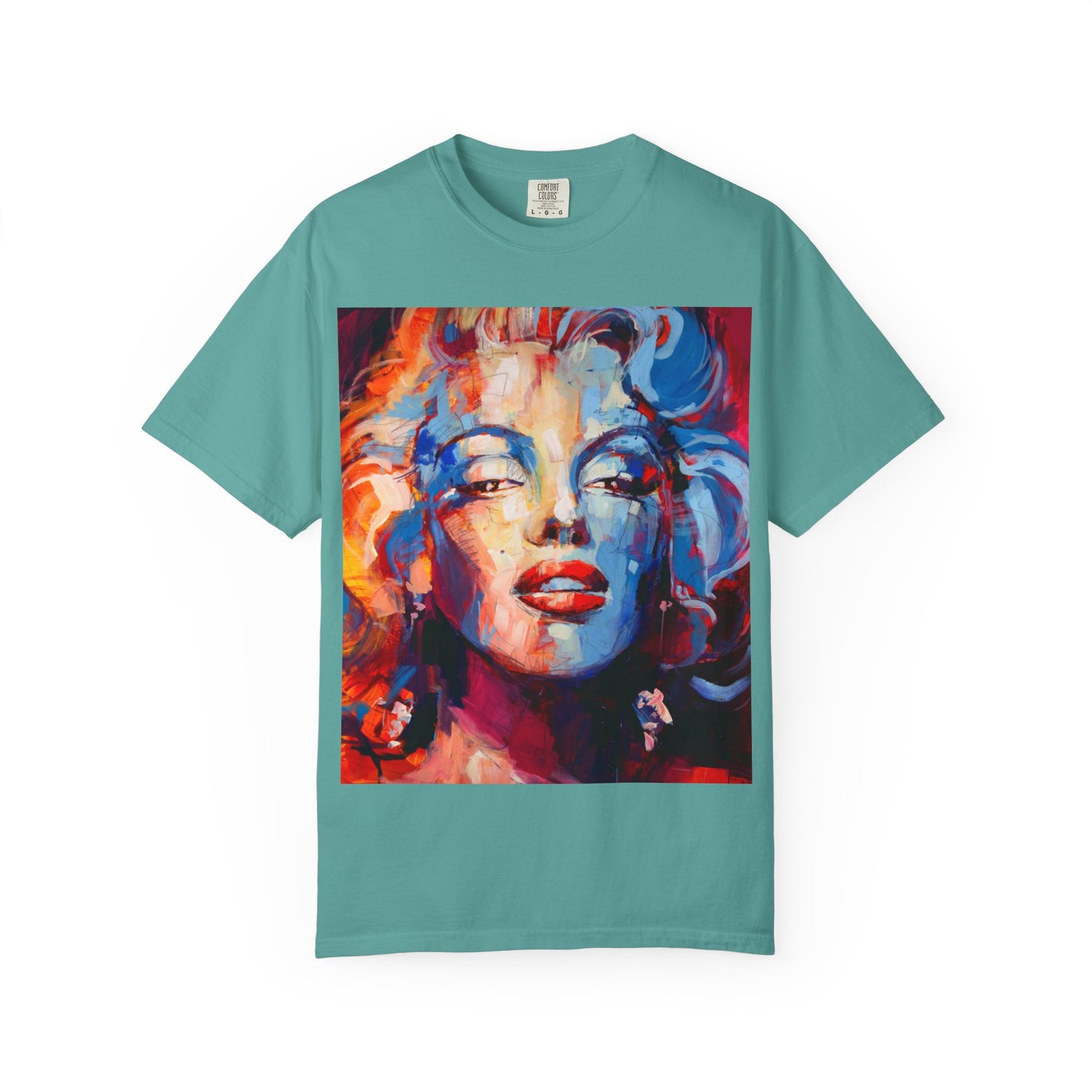Artistic Pop Portrait T-Shirt — Colorful Marilyn-Inspired Graphic Tee