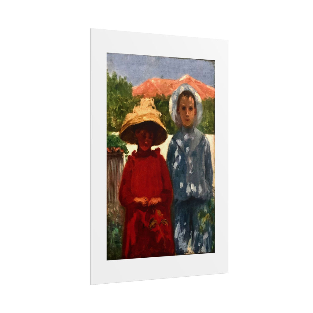 Portrait of the painter's sons by António Carneiro Wall Art Print