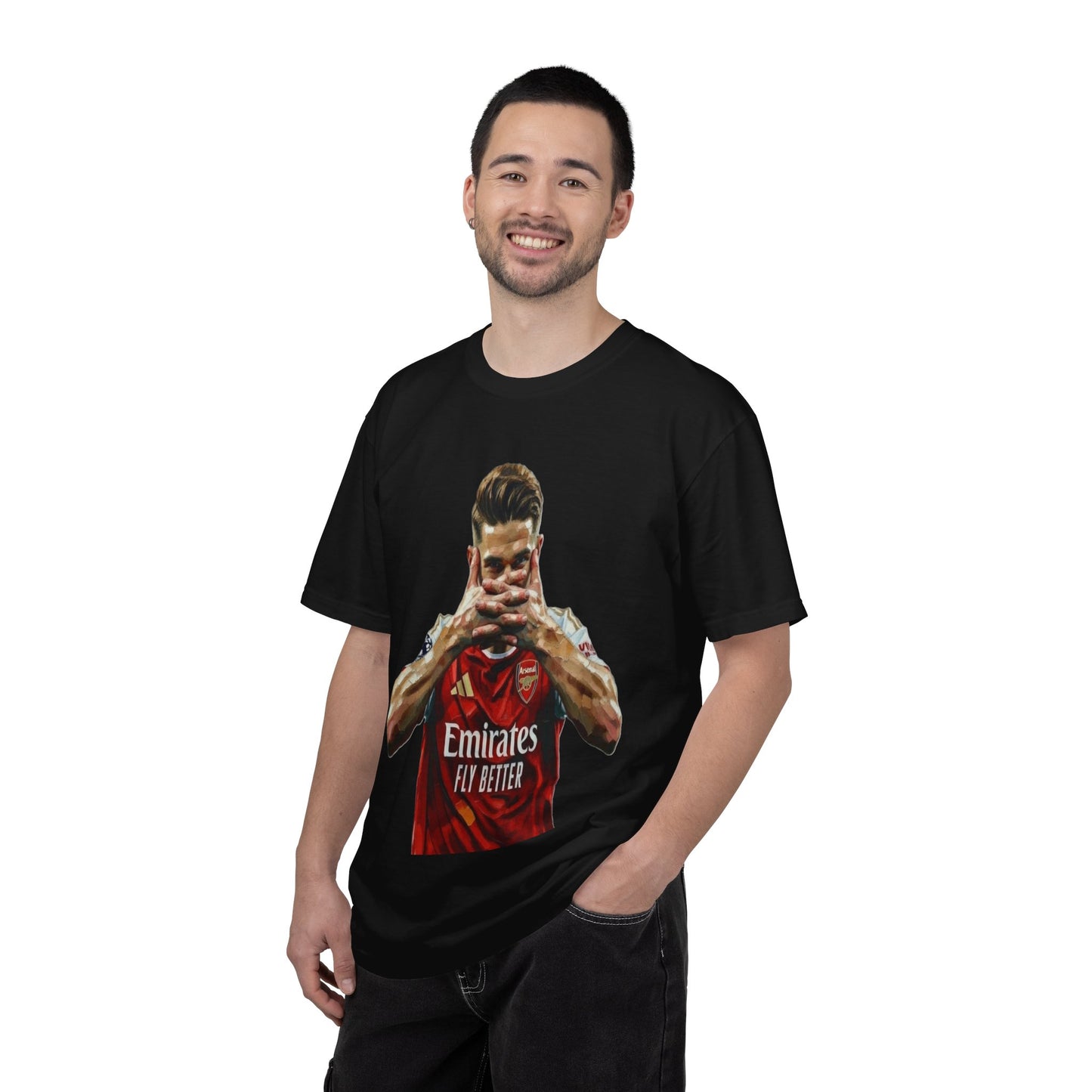 Soccer Celebration T-Shirt — Emirates 'Fly Better' Jersey Design