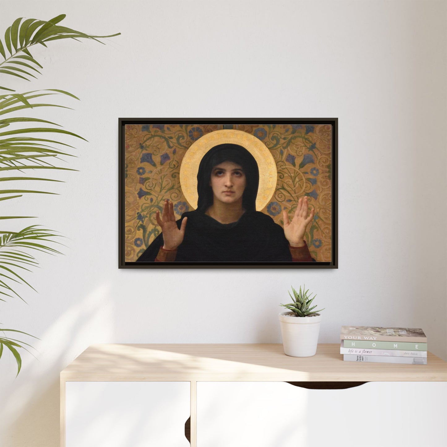 La Vierge consolatrice by William Adolphe Bouguereau Framed Matte Canvas Wall Art