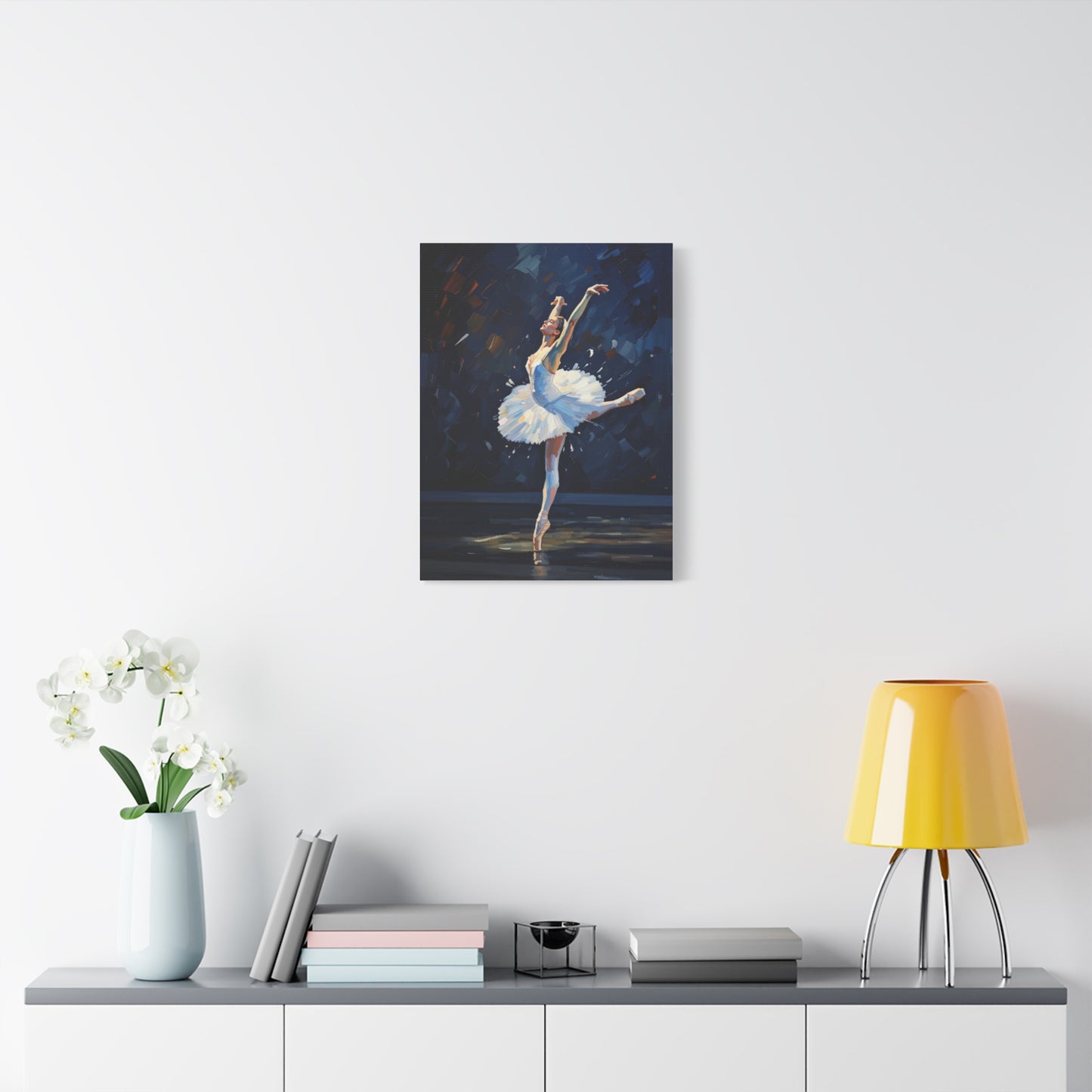 Ballerina Dance Matte Canvas Wall Art — Stretched 1.25"