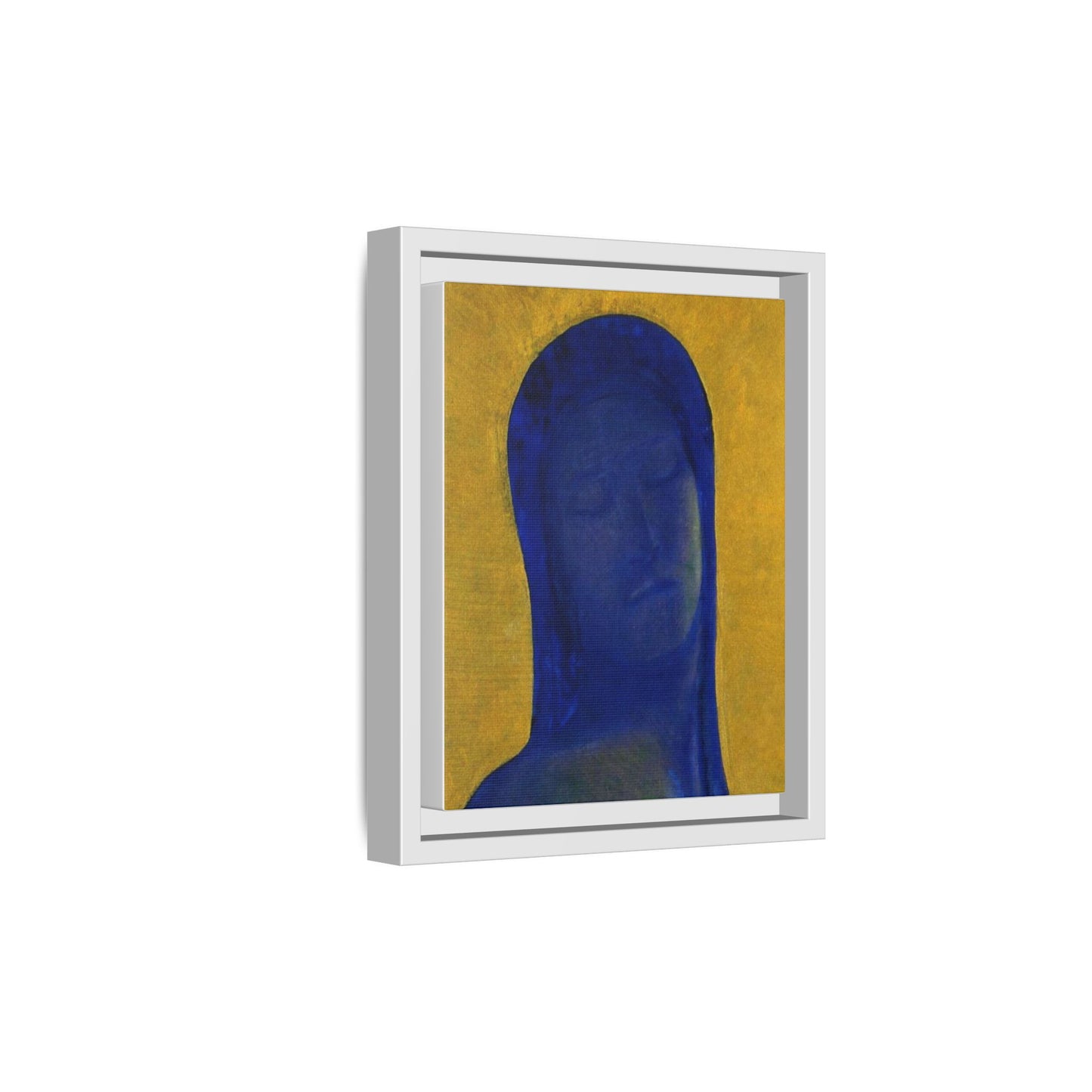 Closed Eyes by Odilon Redon Framed Matte Canvas Wall Art Print