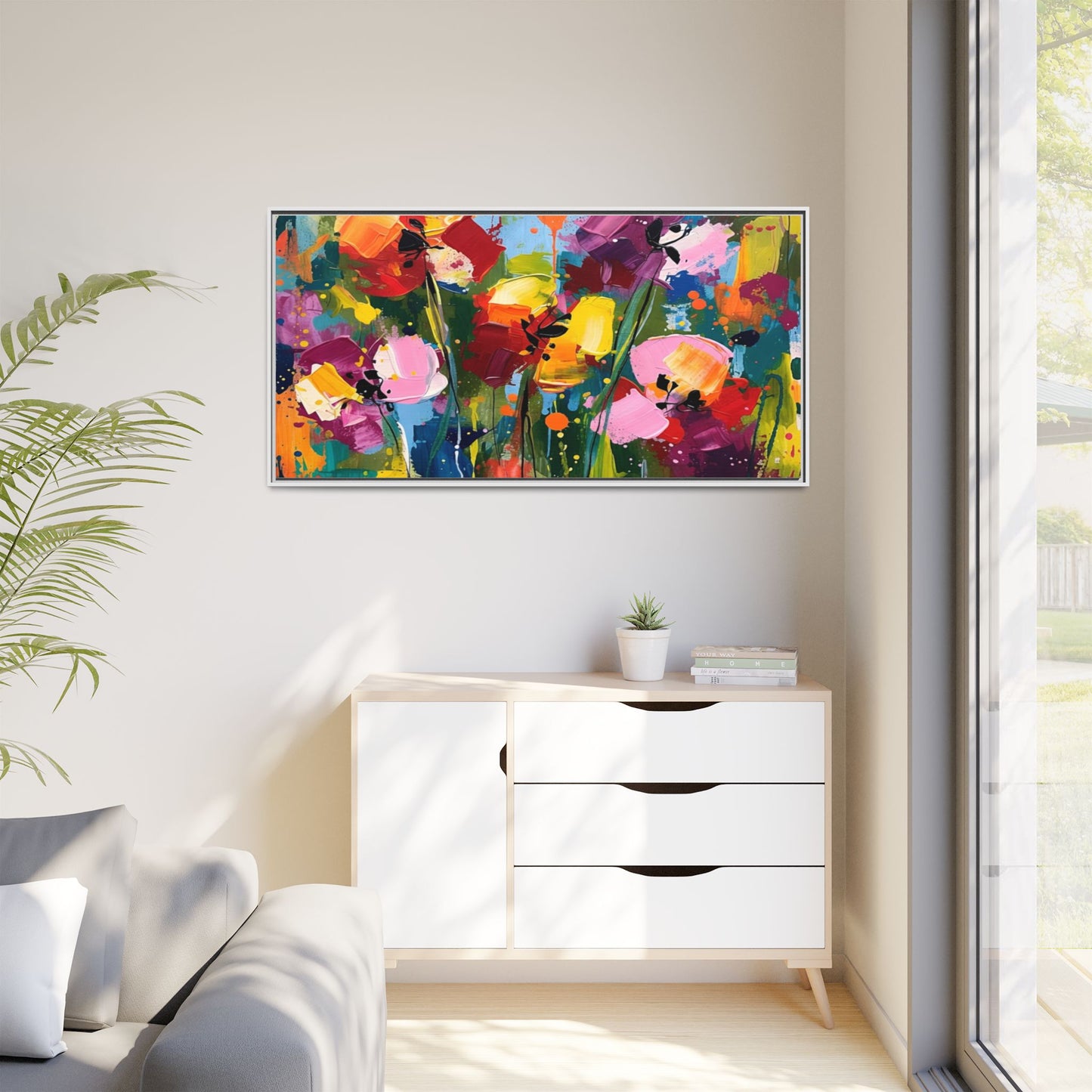 Matte Canvas, Framed (Multi-color)