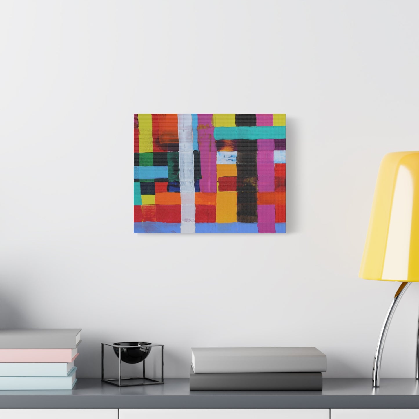 Farbfeld Malerei (Acryl) by Unknown Artist Matte Canvas Print Wall Art