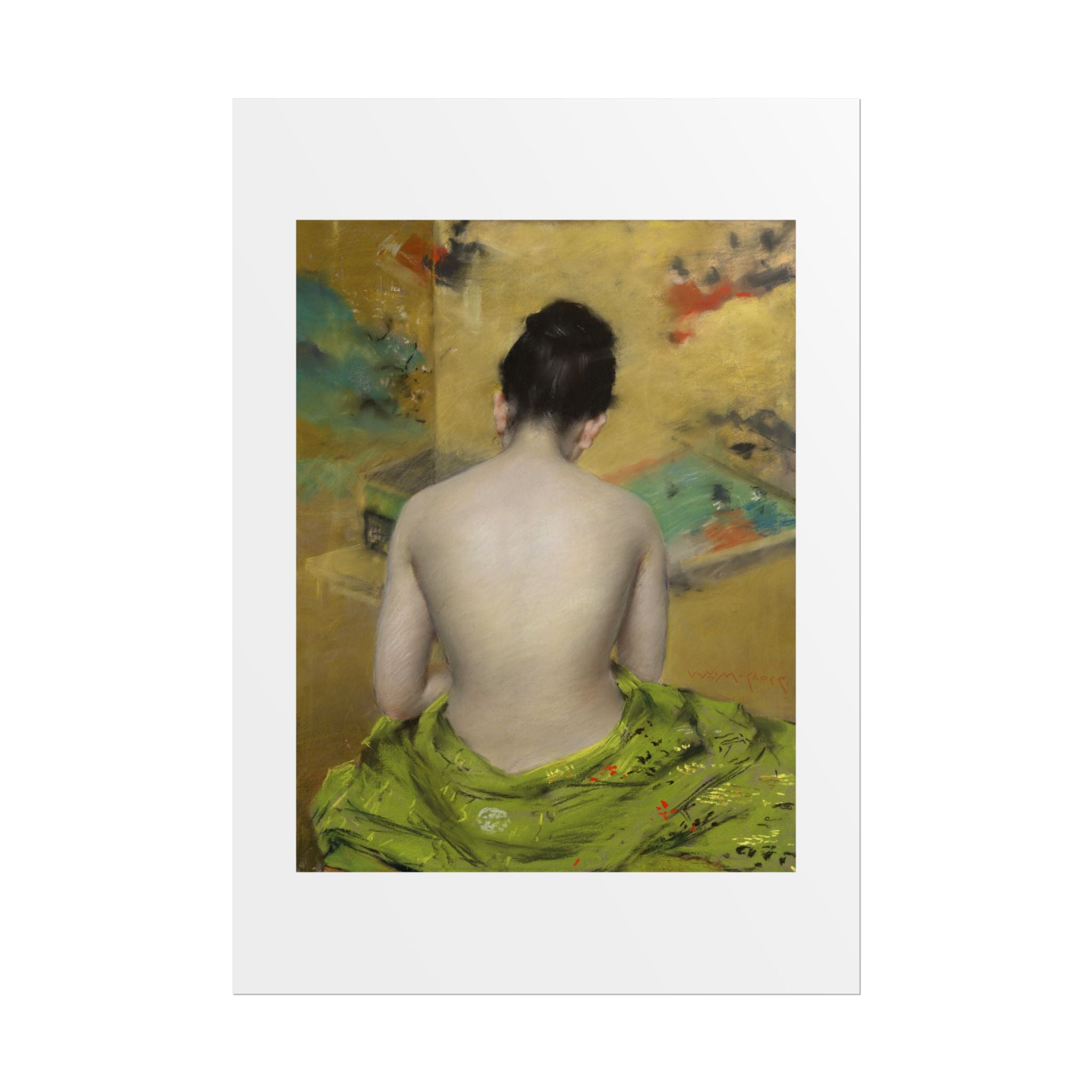 Study of Flesh Color and Gold by William Merritt Chase Wall Art Print