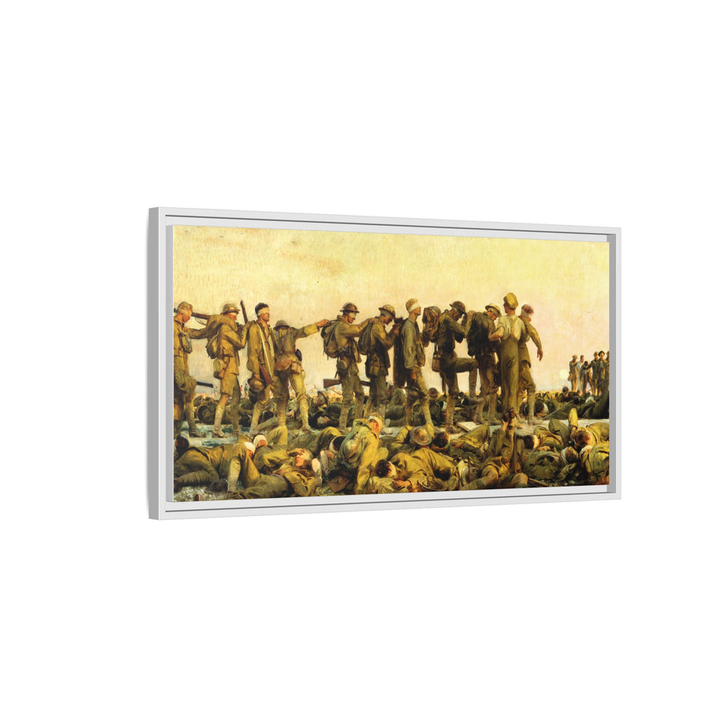 Gassed by John Singer Sargent (RA) Framed Matte Canvas Print