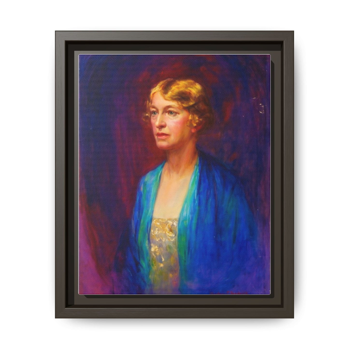 Matte Canvas Portrait , Framed (Multi-color)