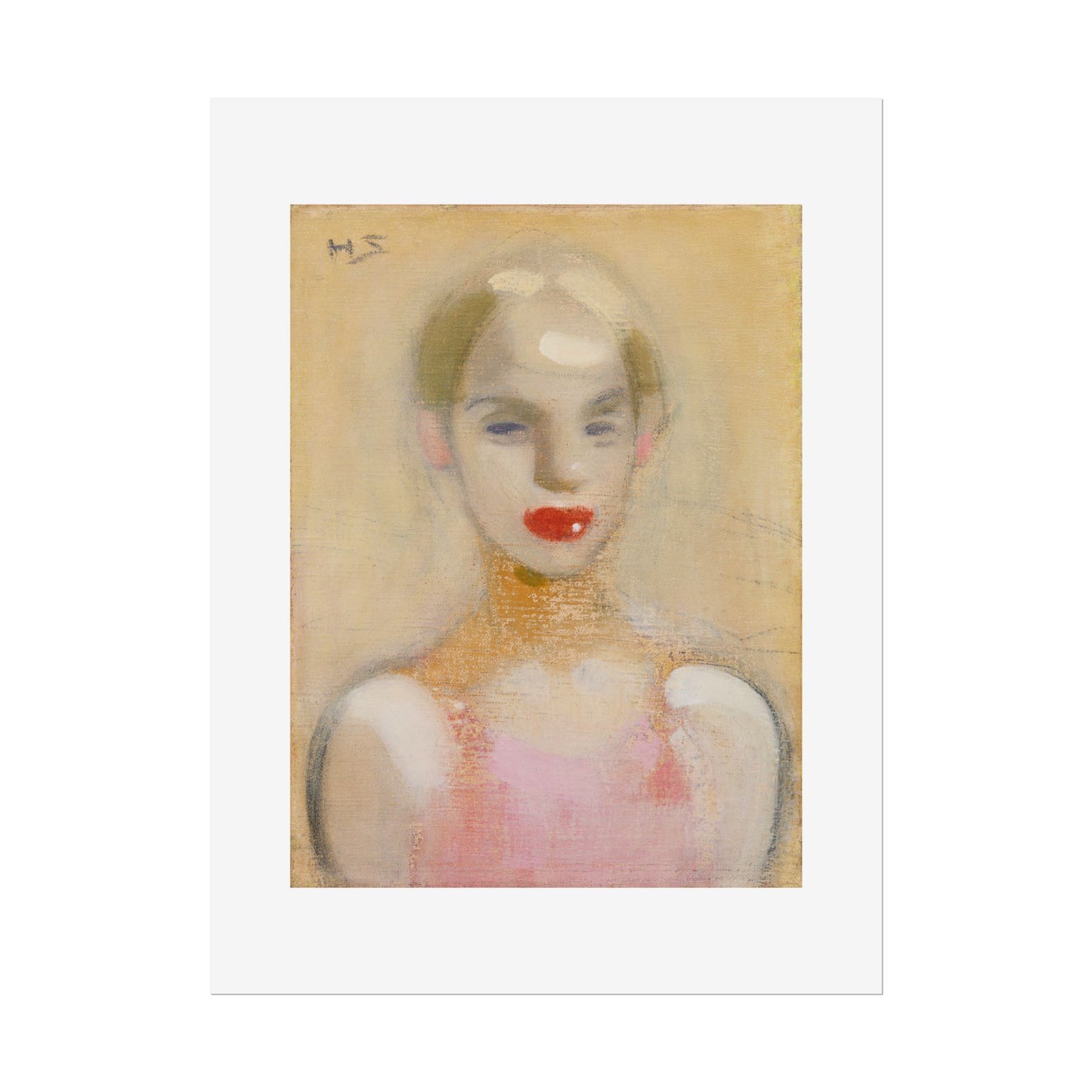 Circus Girl by Helene Schjerfbeck Wall Art Print