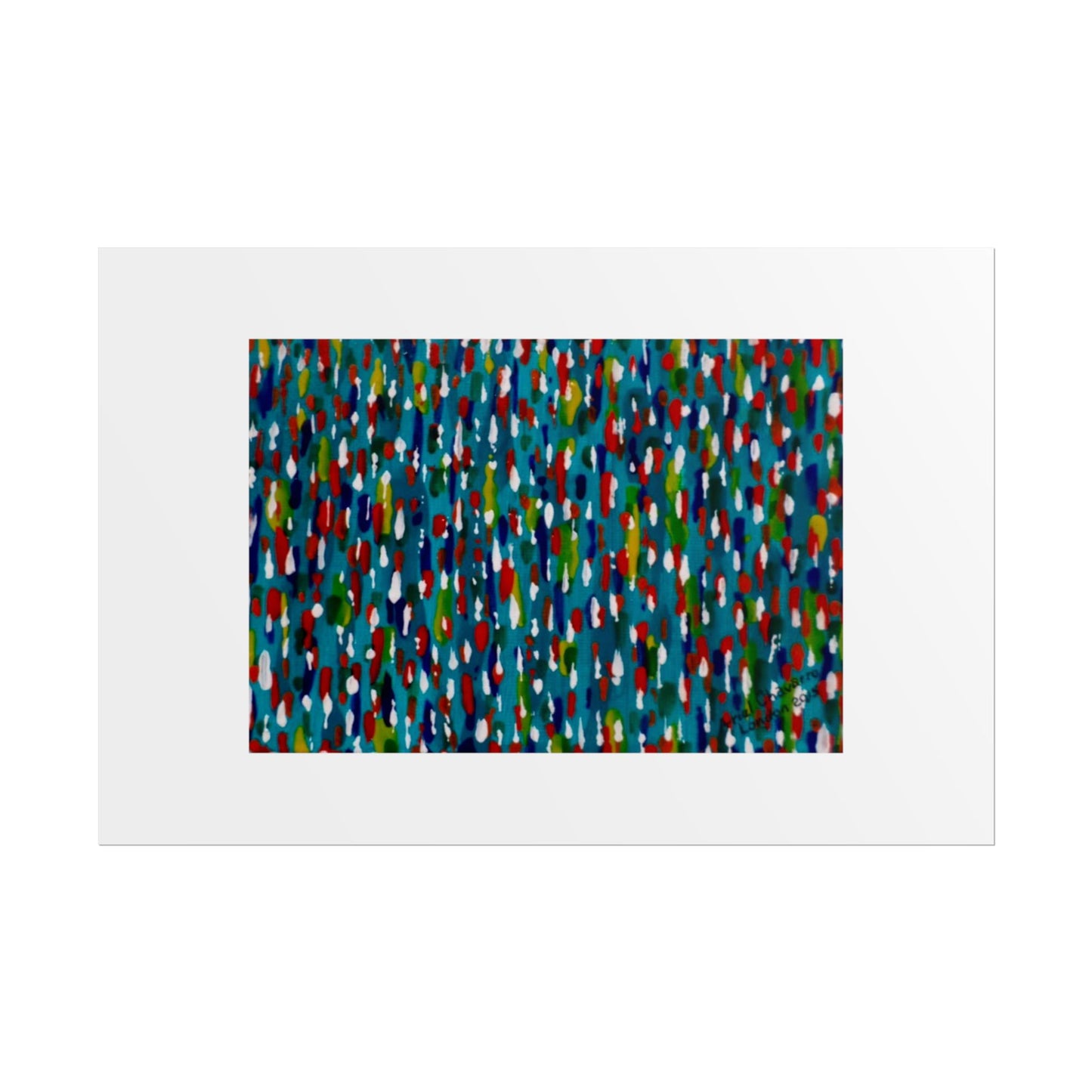 Colours Of The Soul Reflecting On Water by Ariel Chavarro Avila Wall Art Print