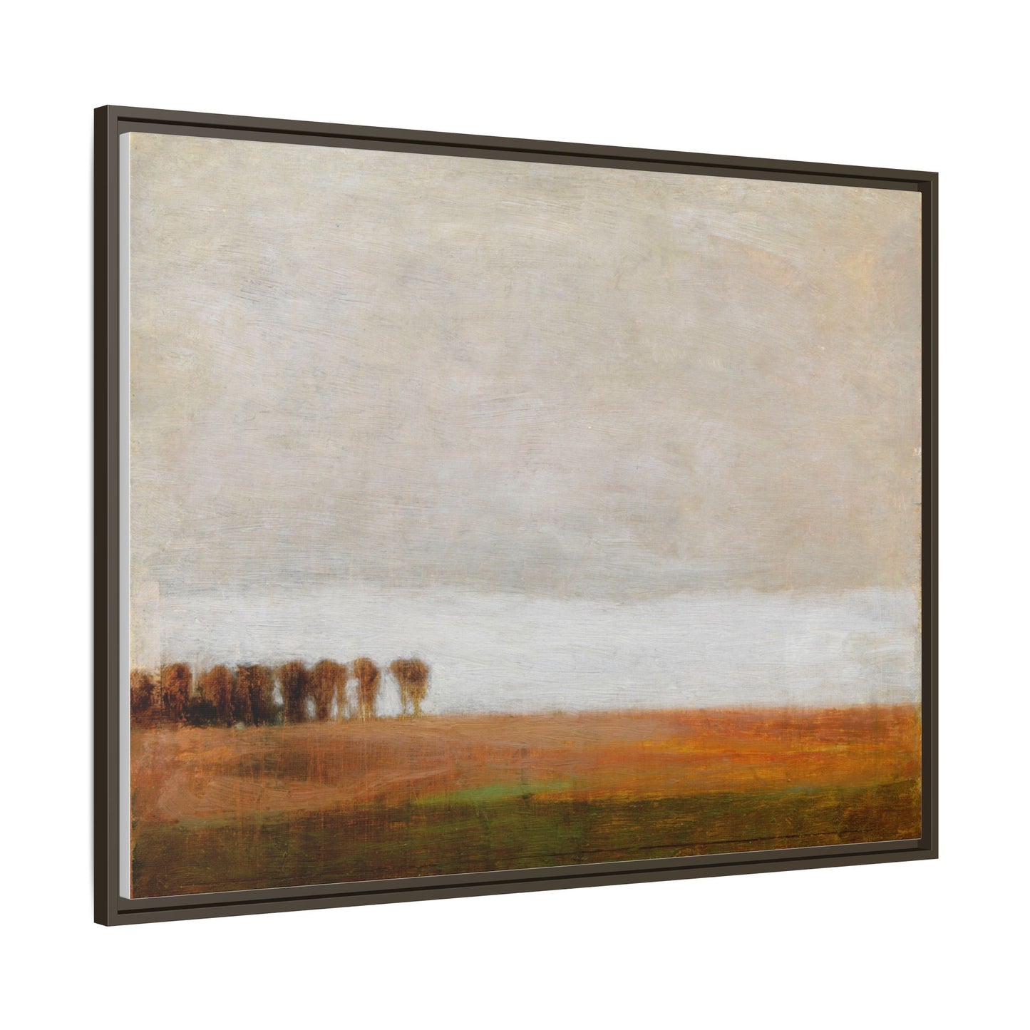 View of Jaegersborg Allé, North of Copenhagen by Vilhelm Hammershøi Framed Matte Canvas Wall Art Print