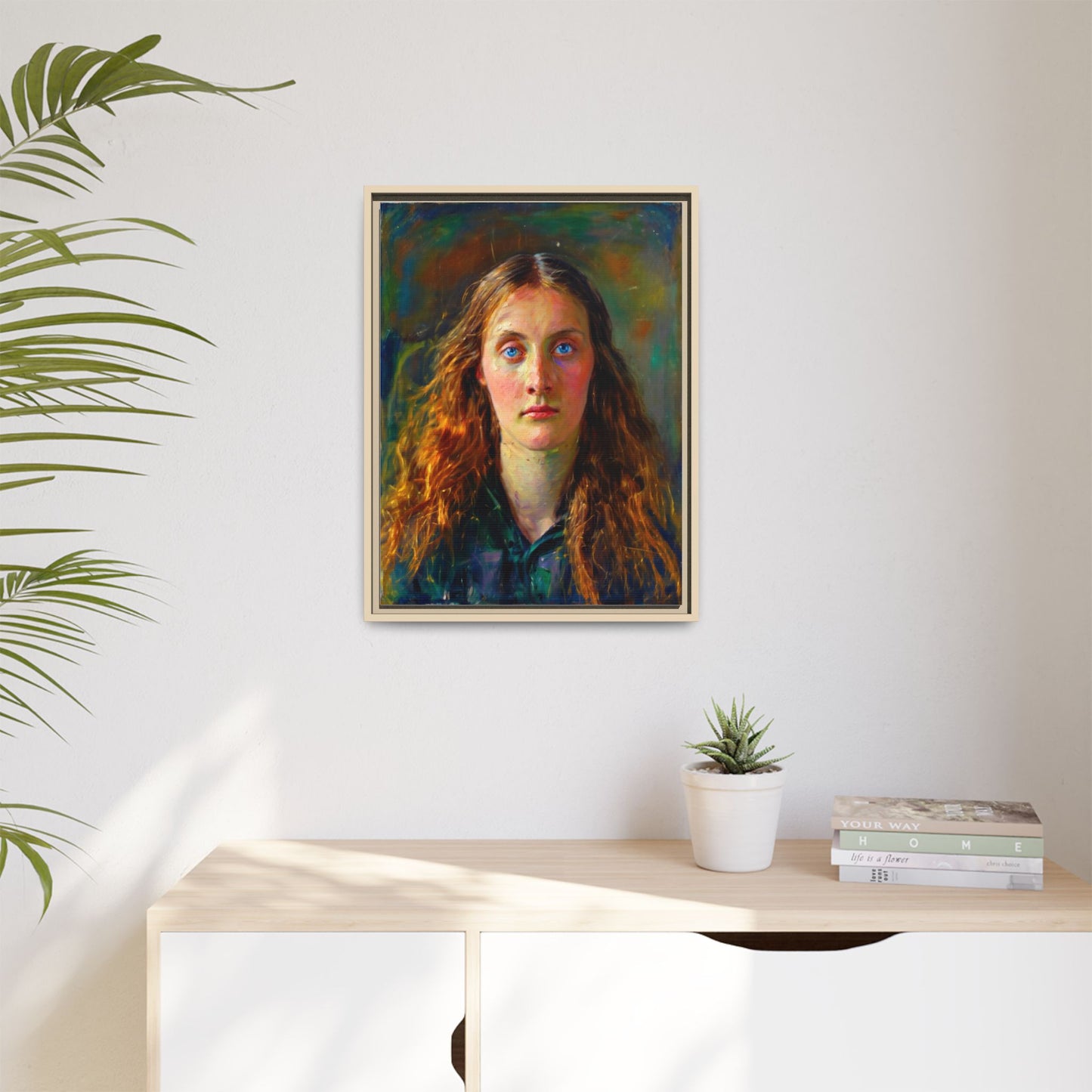 Framed Matte Canvas Print — Vintage Portrait Art