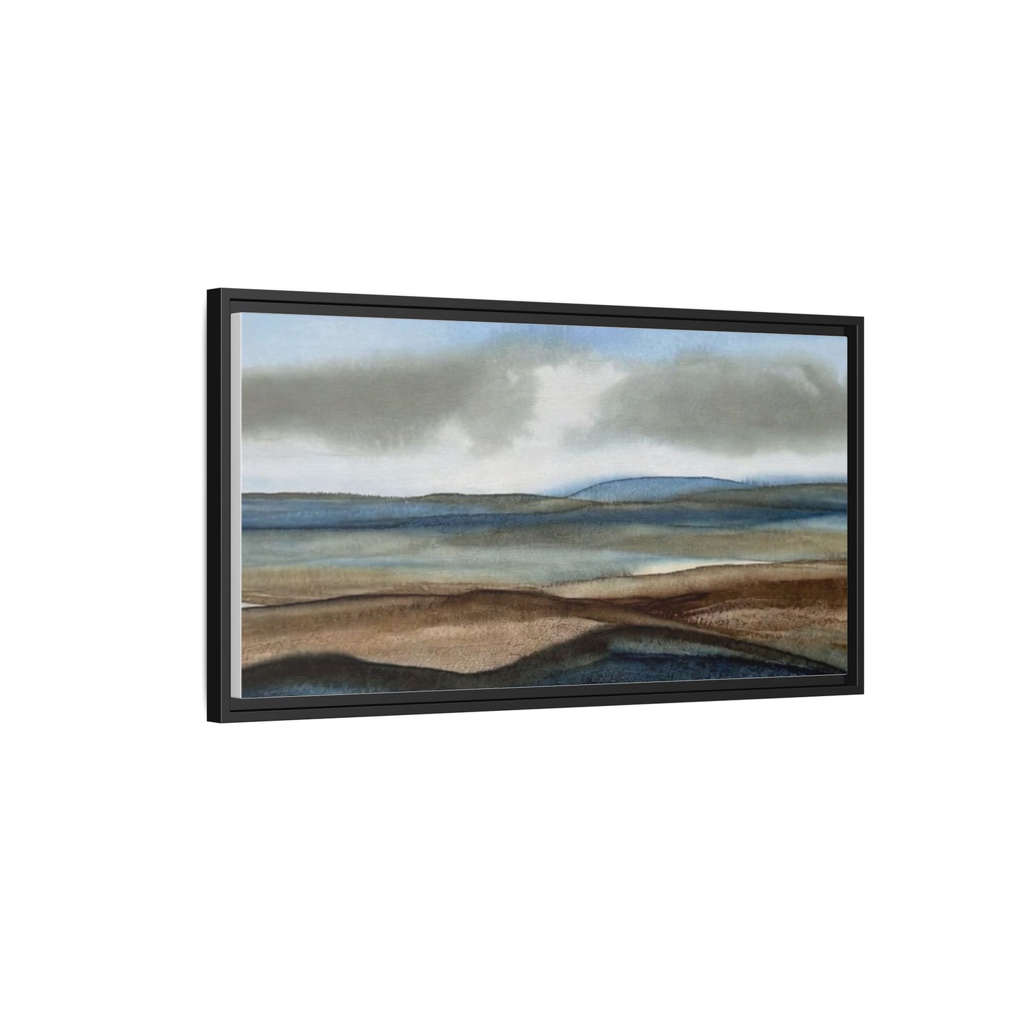 Matte Canvas Landscape, Framed (Multi-color)
