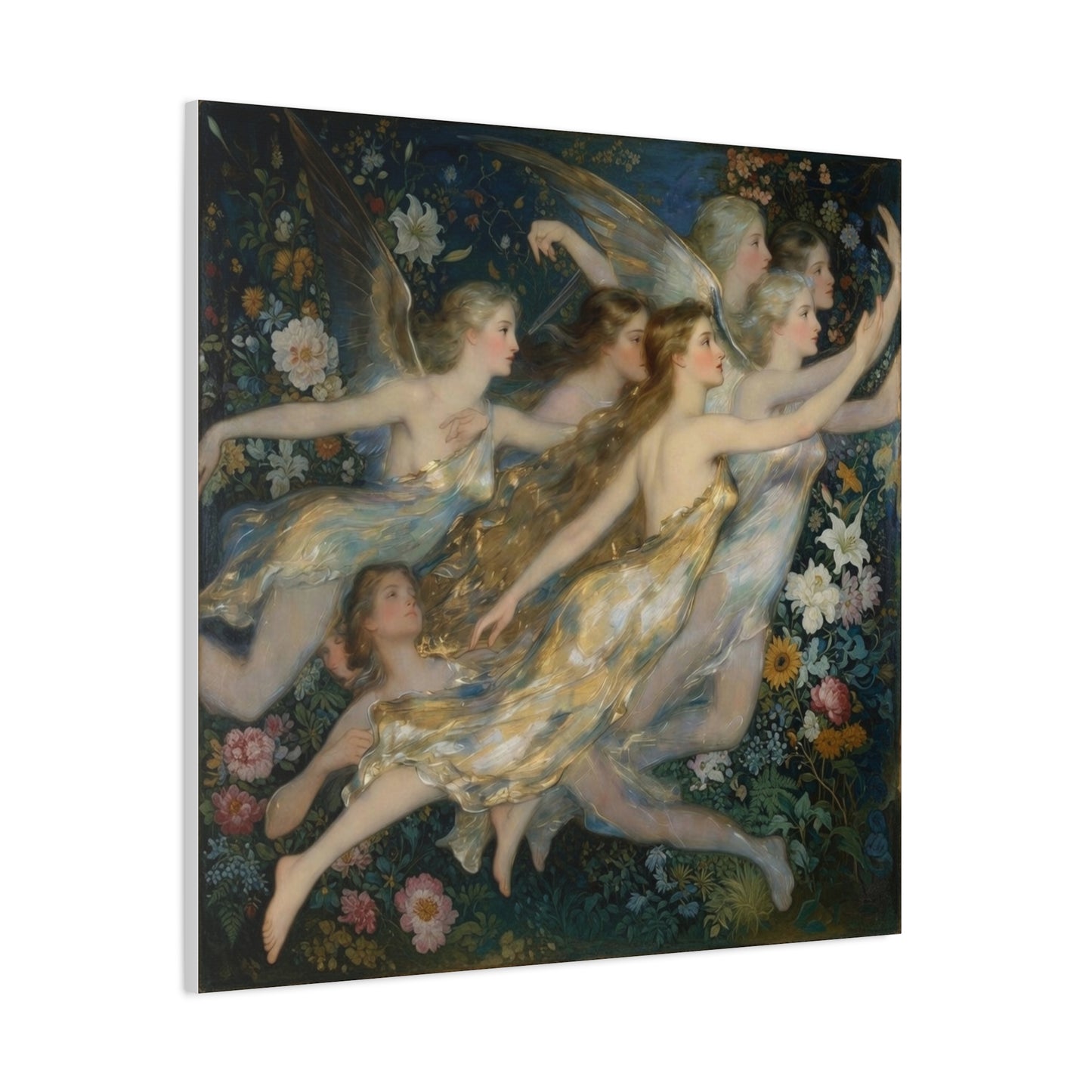 Vintage Fairy Dance Matte Canvas Wall Art