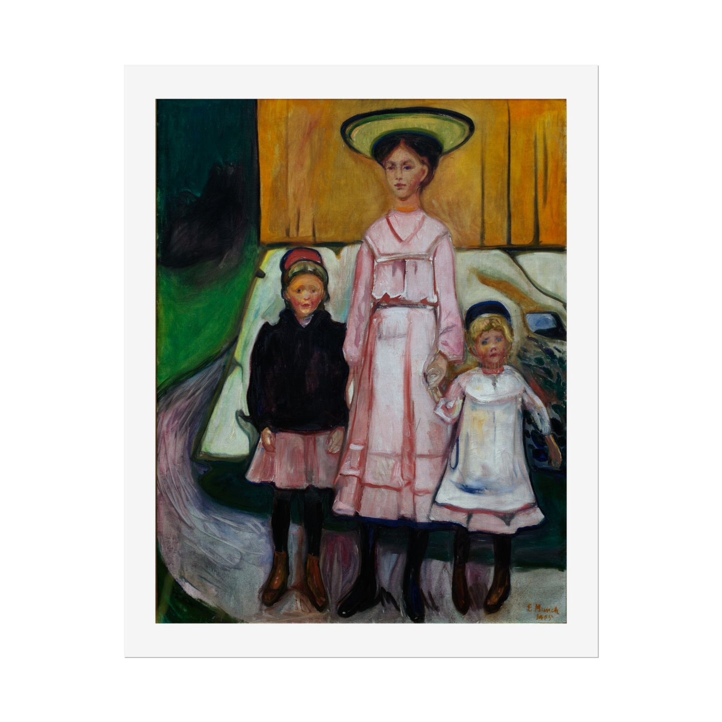 Three Children Thielska by Edvard Munch Wall Art Print
