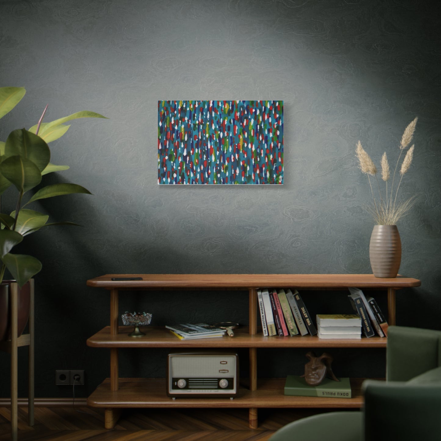 Colours Of The Soul Reflecting On Water by Ariel Chavarro Avila Matte Canvas Wall Art
