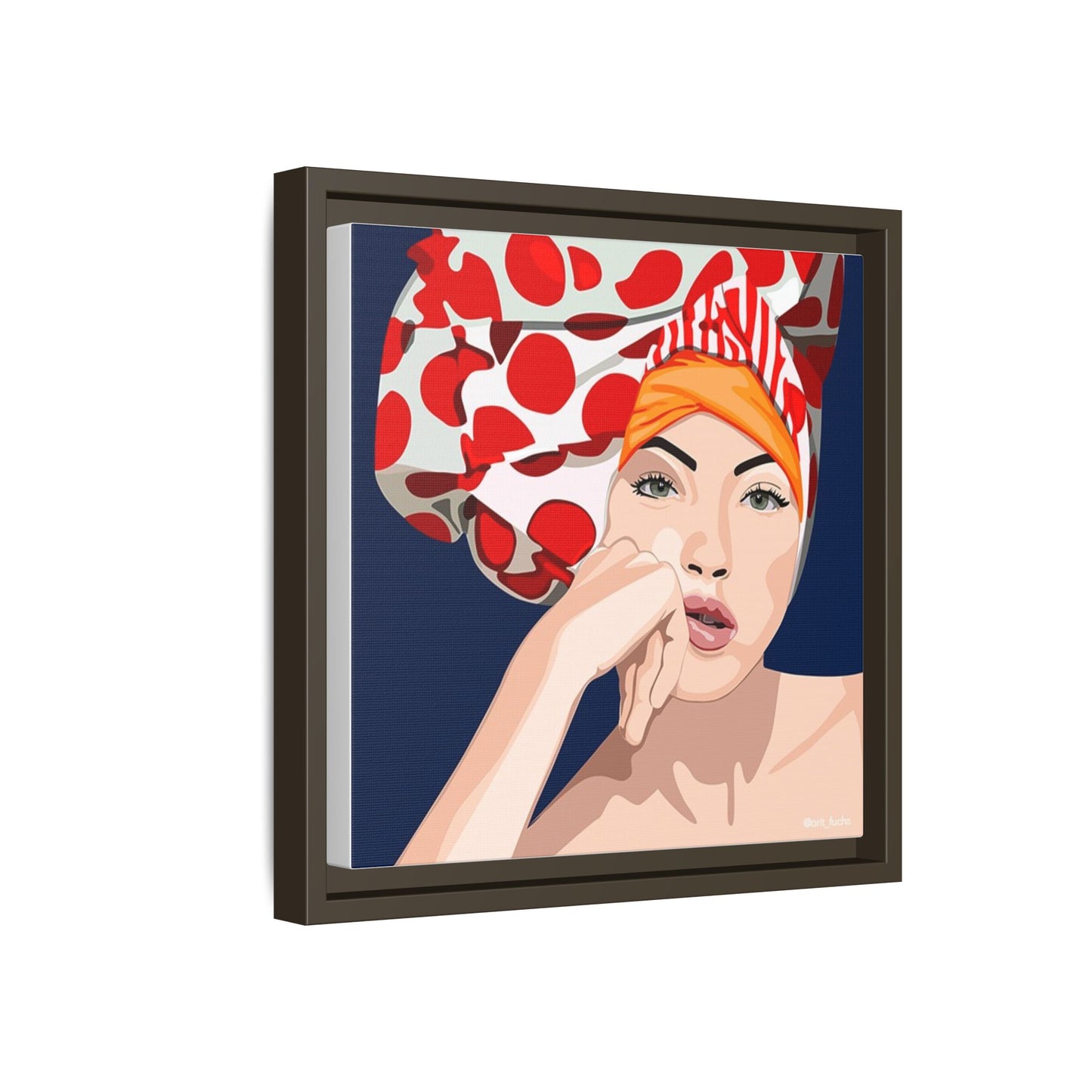 Vivid 20 by Orit Fuchs Pop Art Matte Canvas Framed Wall Art Print