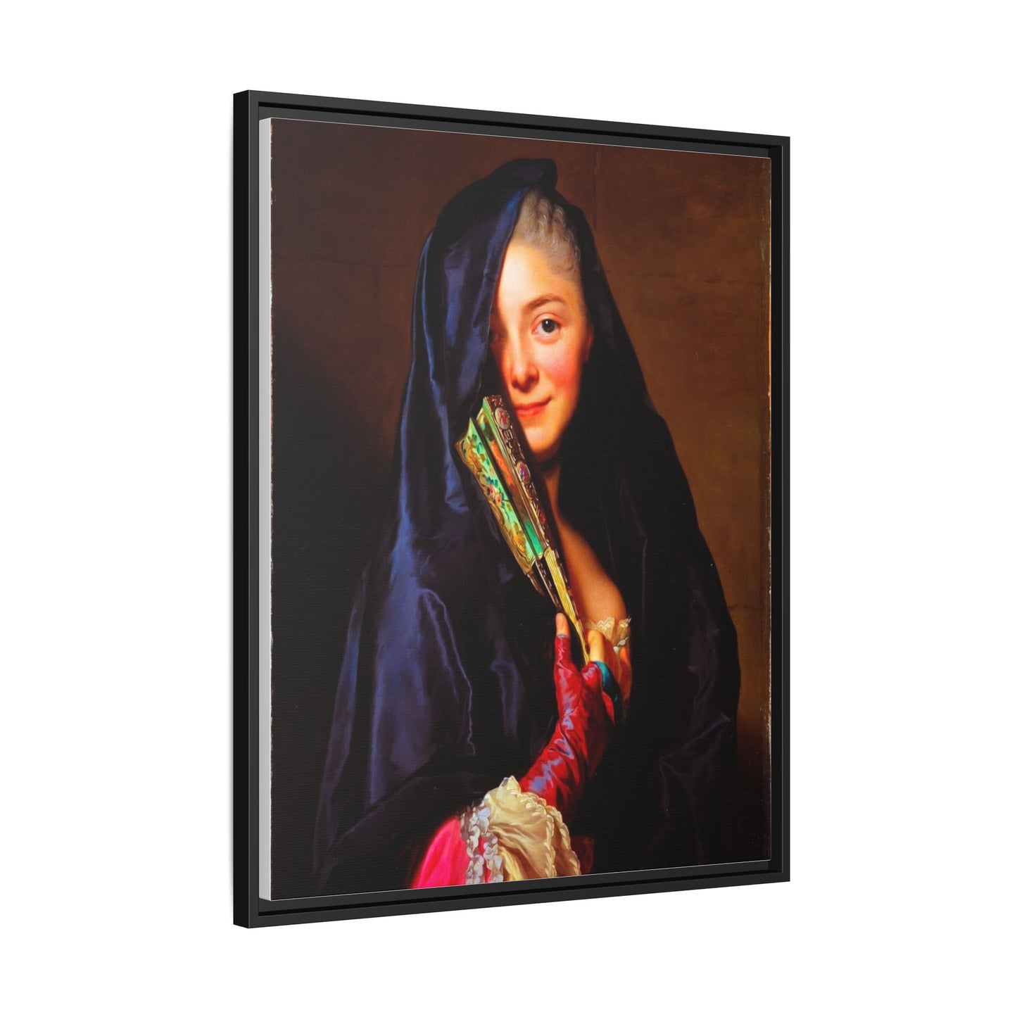 Framed Matte Canvas Wall Art — Classical Portrait Print