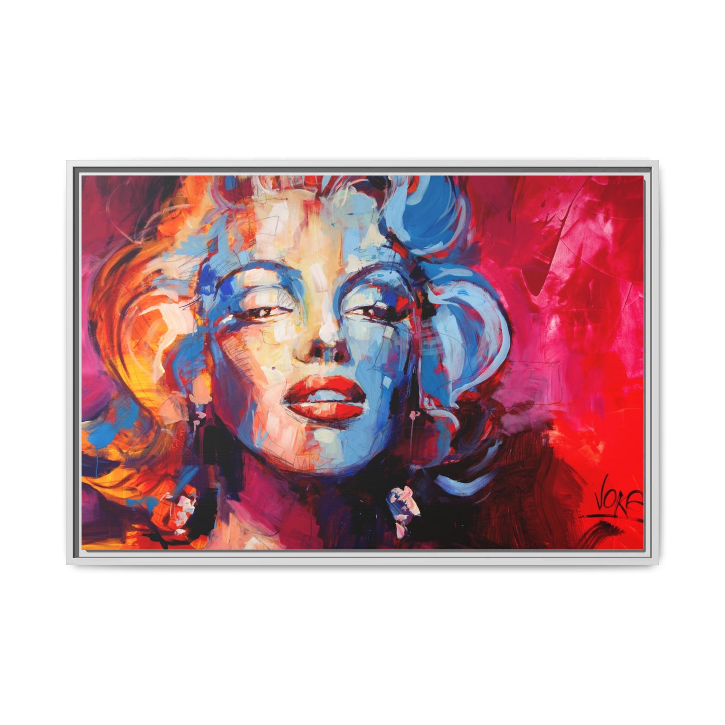 Marilyn Monroe attributed to Voke Matte Canvas Framed Wall Art