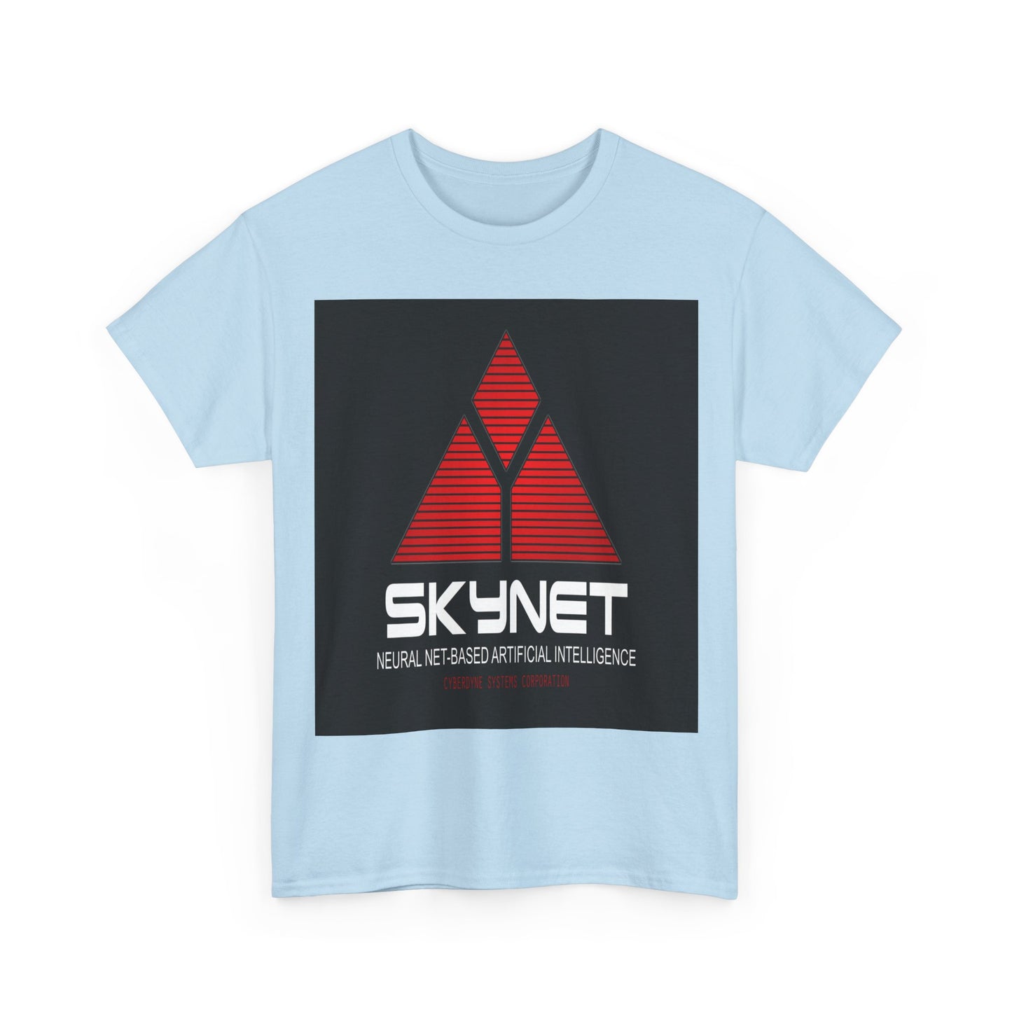 Skynet Logo Tee — Retro Red AI Graphic T-Shirt