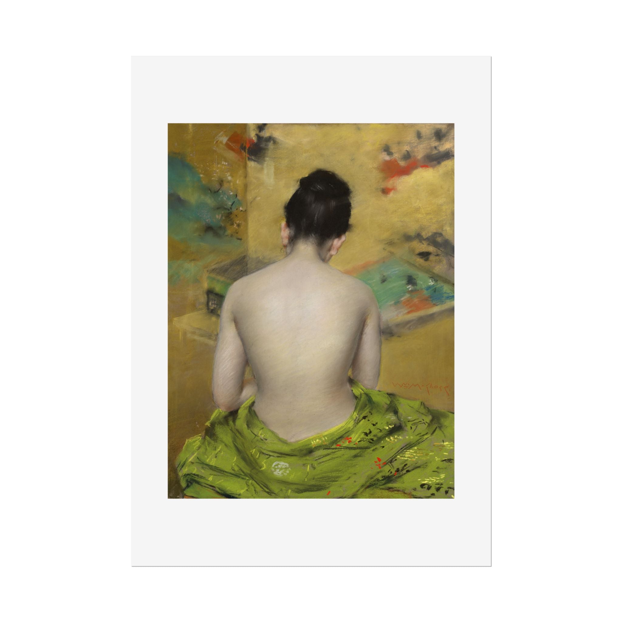 Study of Flesh Color and Gold by William Merritt Chase Wall Art Print