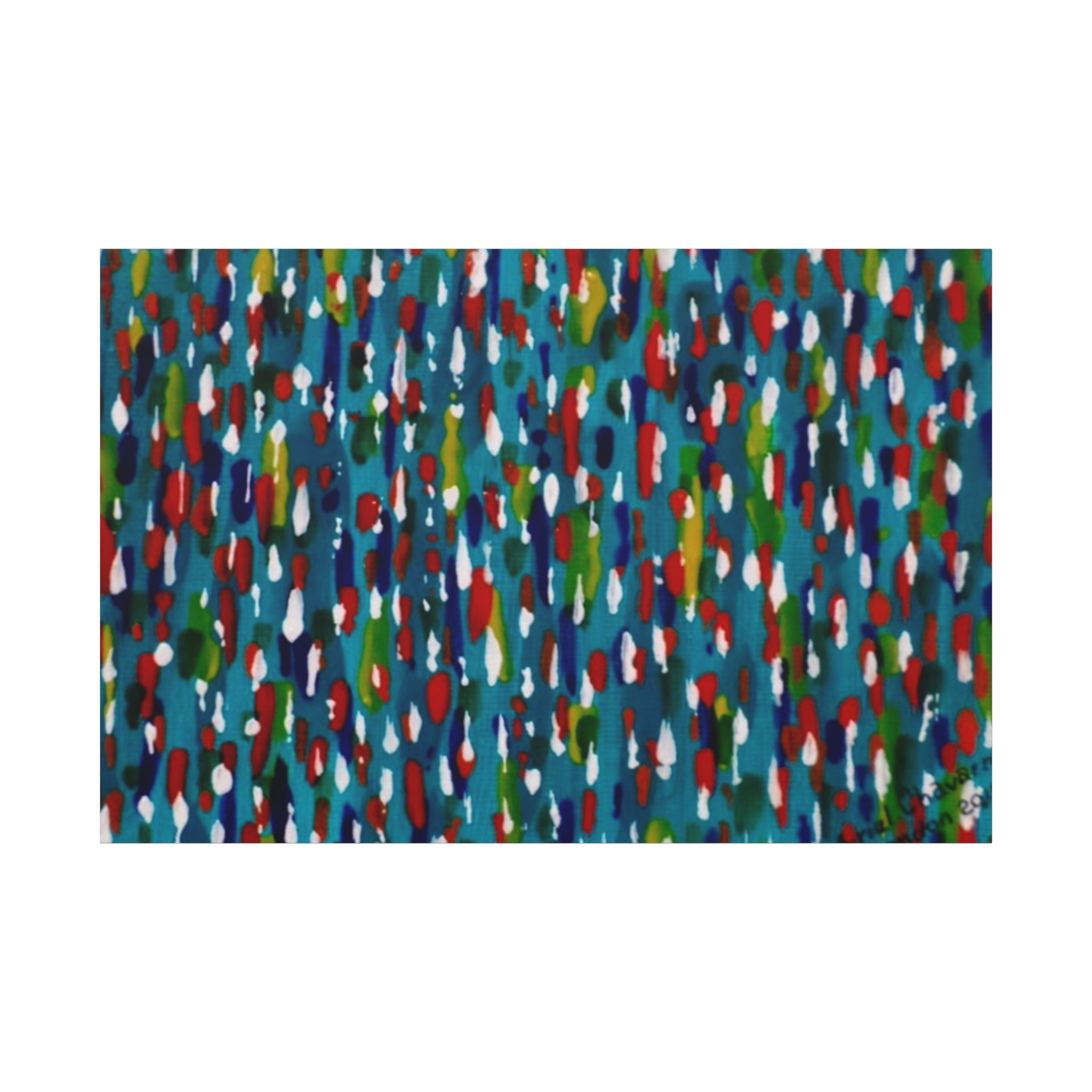 Colours Of The Soul Reflecting On Water by Ariel Chavarro Avila Matte Canvas Wall Art