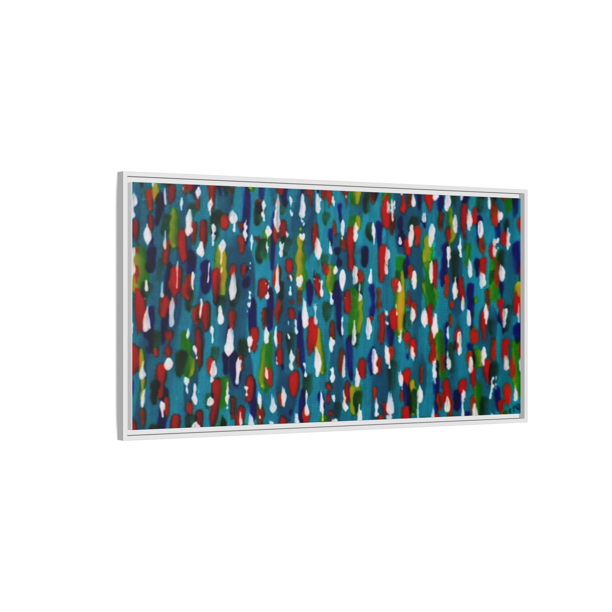 Colours Of The Soul Reflecting On Water by Ariel Chavarro Avila Matte Canvas Framed Art