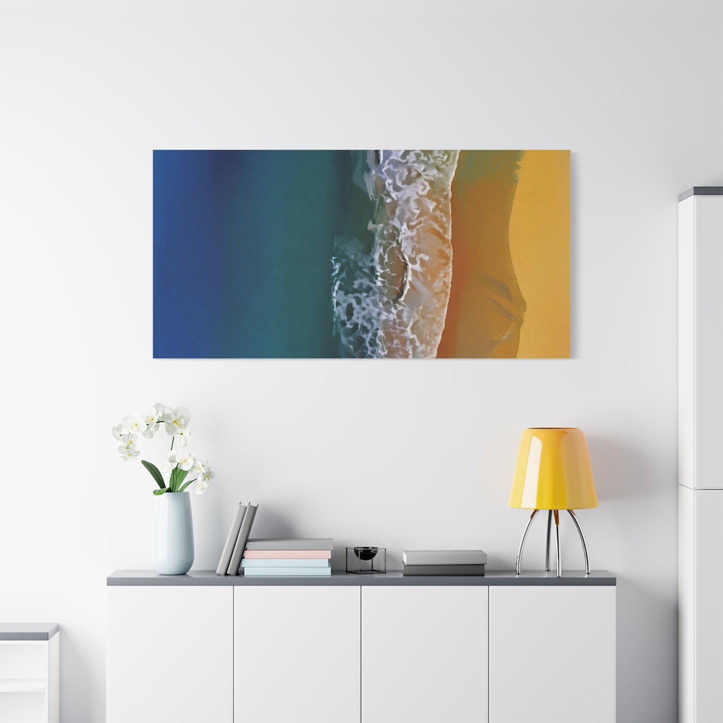 Coastal Waves Matte Canvas Print — Ocean Beach Wall Art