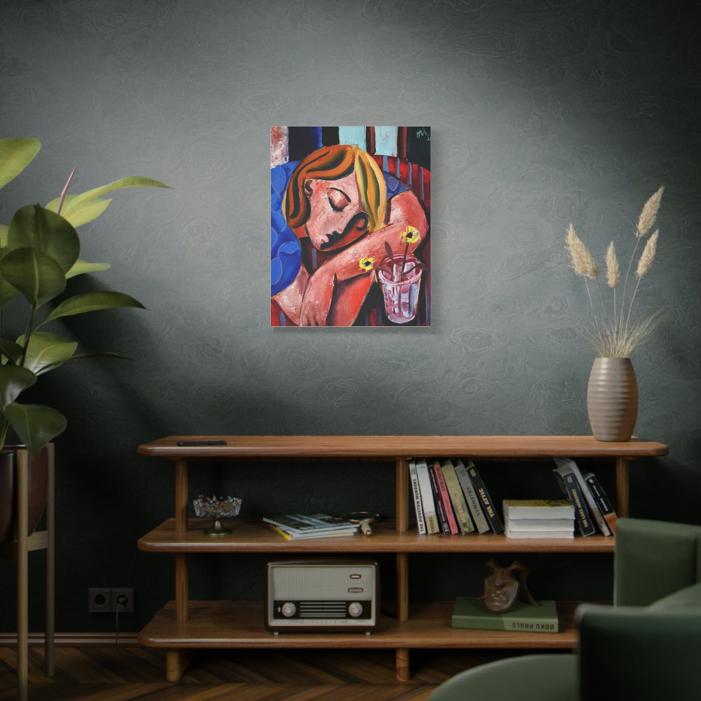 When she finally woke the world around her had changed unrecognizably by Hennie Niemann jnr Canvas Wall Art Print