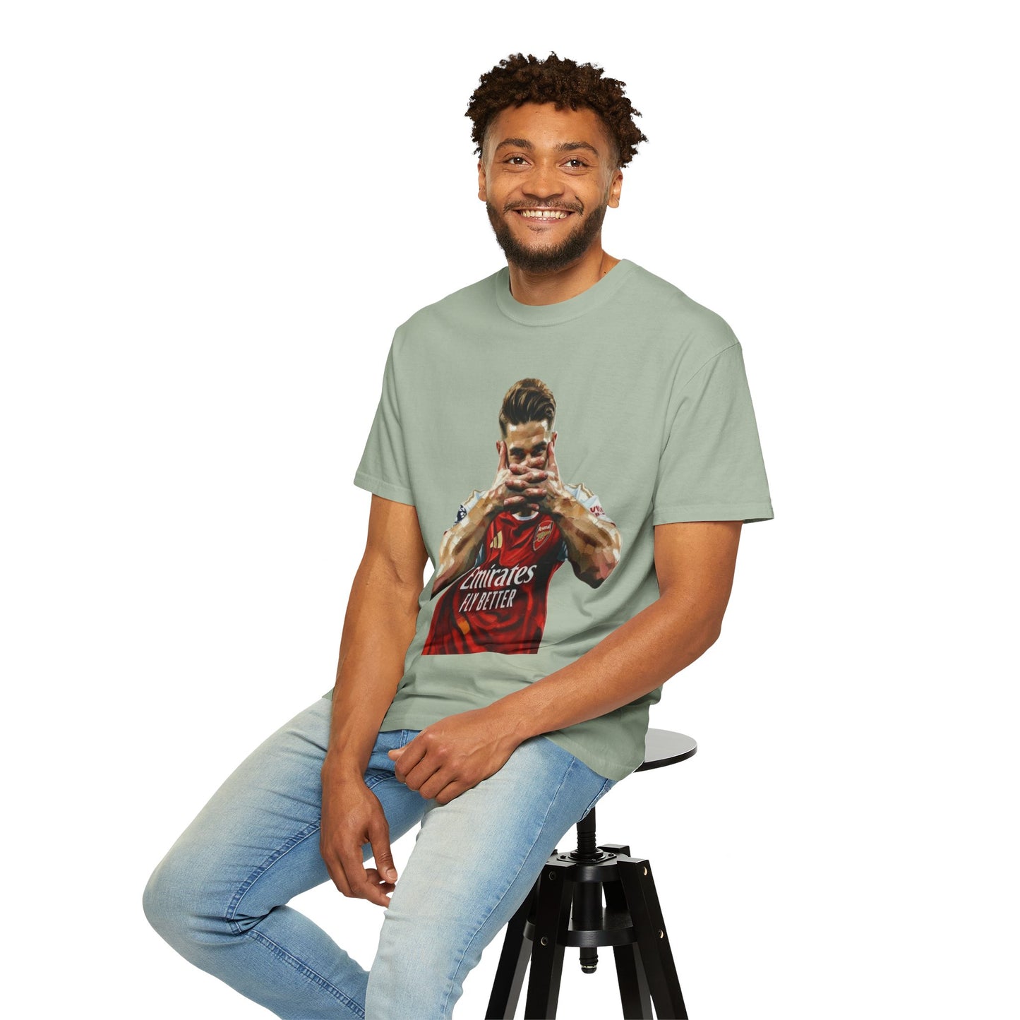 Soccer Celebration T-Shirt — Emirates 'Fly Better' Jersey Design