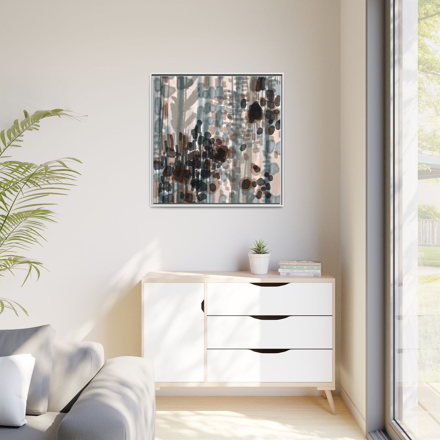 Vleken by an unknown artist Framed Canvas Art