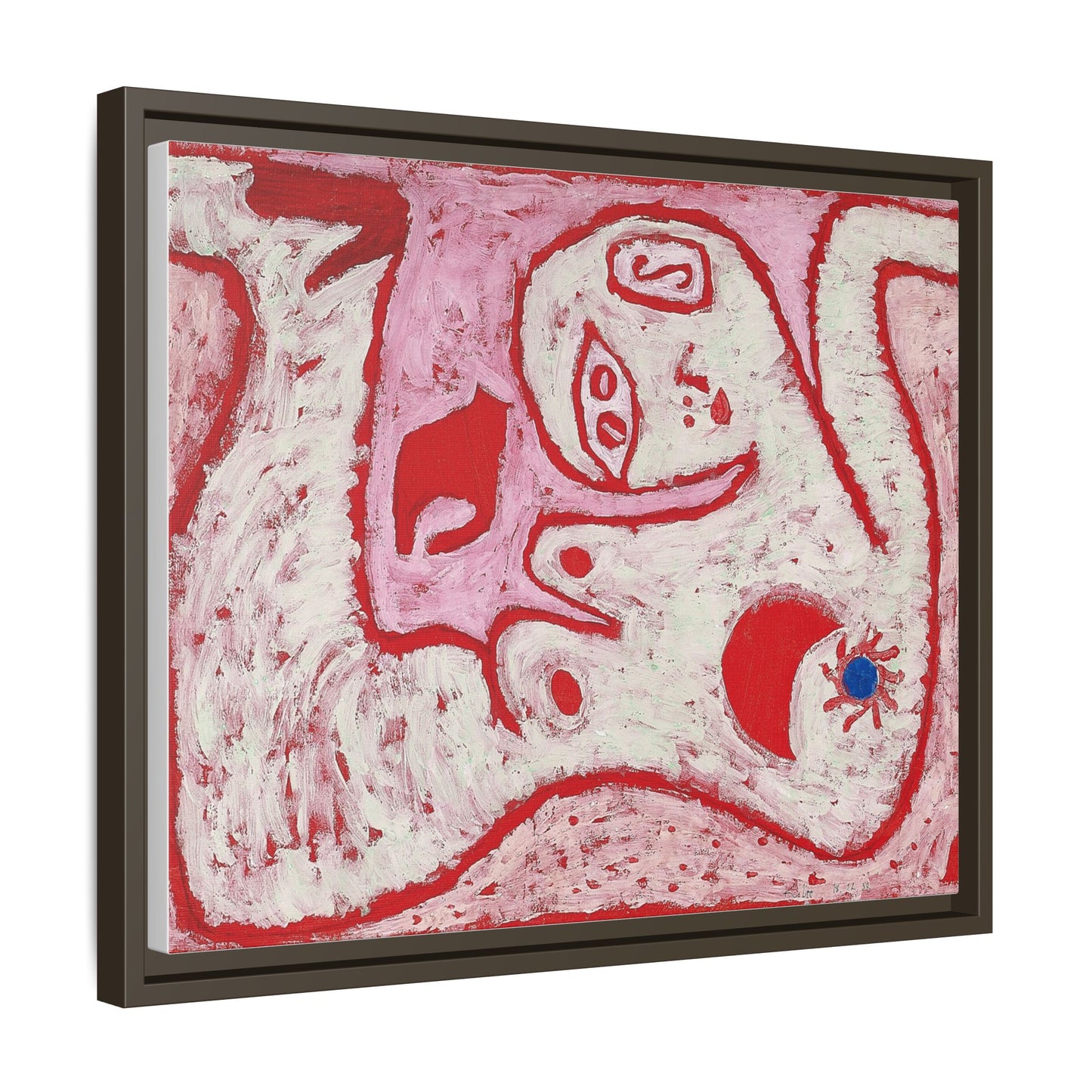 A Woman For Gods by Paul Klee Matte Canvas Framed Wall Art Decor