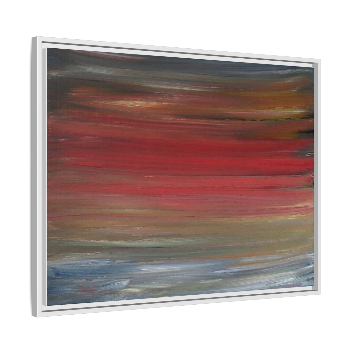Misty morning by Norman Barrett Framed Matte Canvas Wall Art