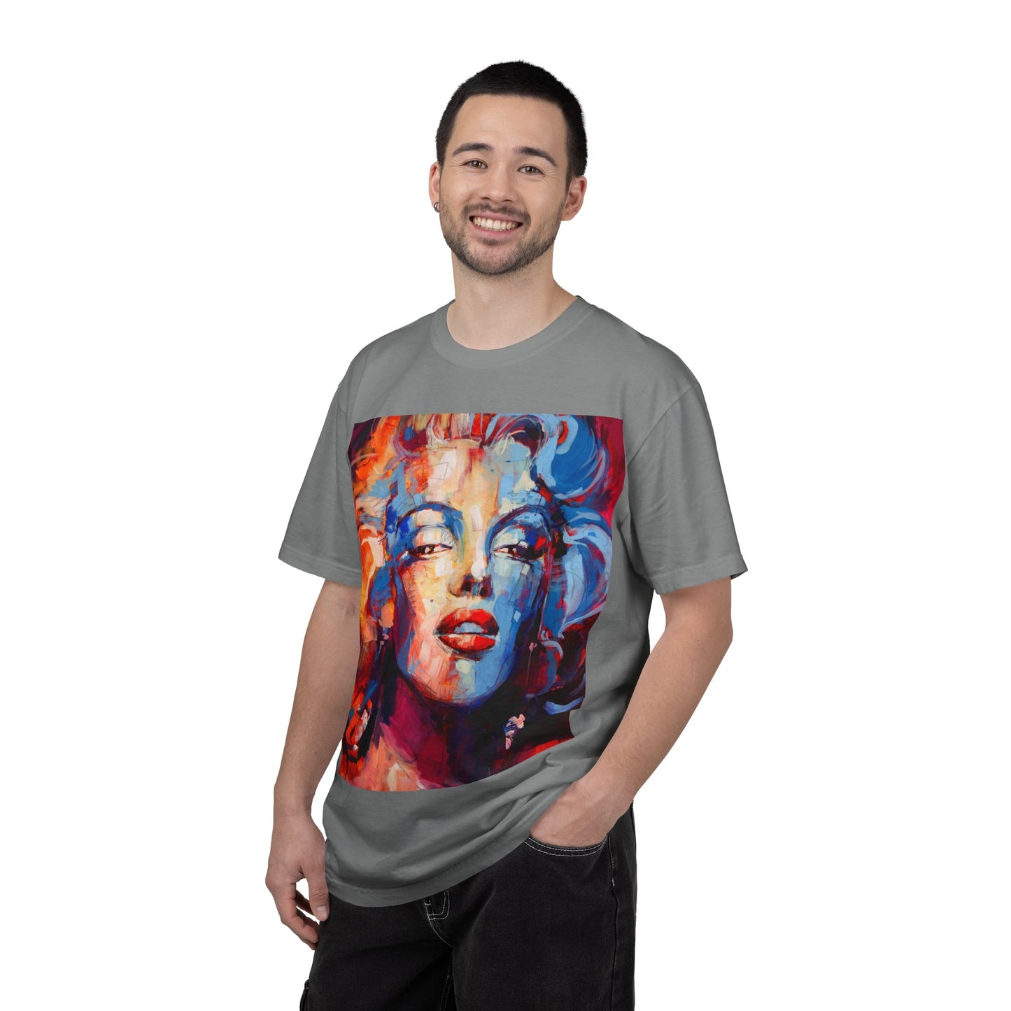 Artistic Pop Portrait T-Shirt — Colorful Marilyn-Inspired Graphic Tee