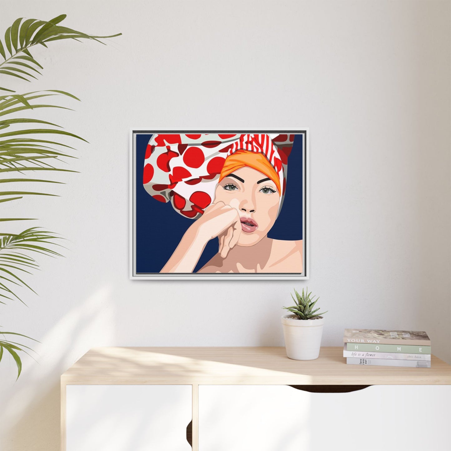 Vivid 20 by Orit Fuchs Pop Art Matte Canvas Framed Wall Art Print
