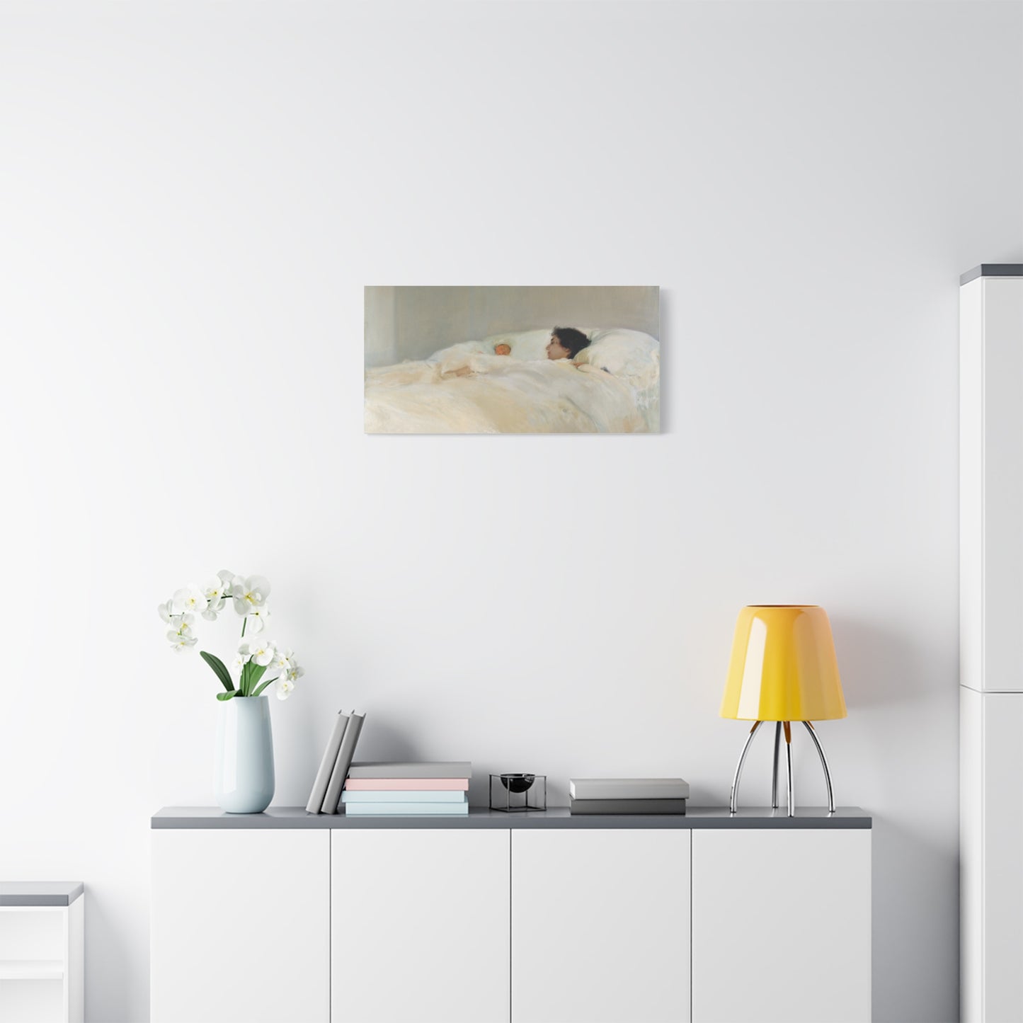 Mother by Joaquin Sorolla y Bastida Art Canvas Print — Serene Nursery Wall Decor