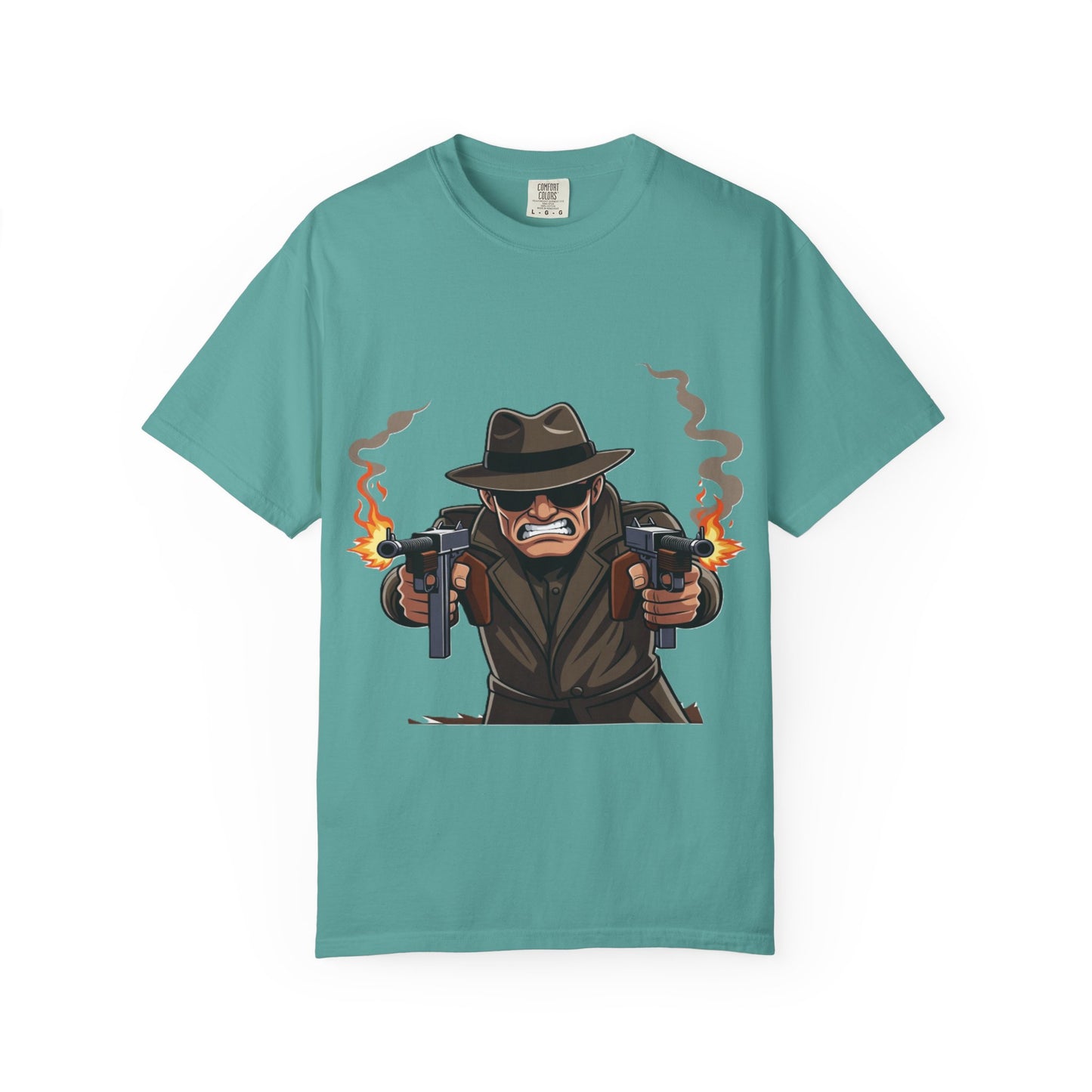 Vintage Gangster Shooter T-Shirt – Retro Mobster Graphic Tee