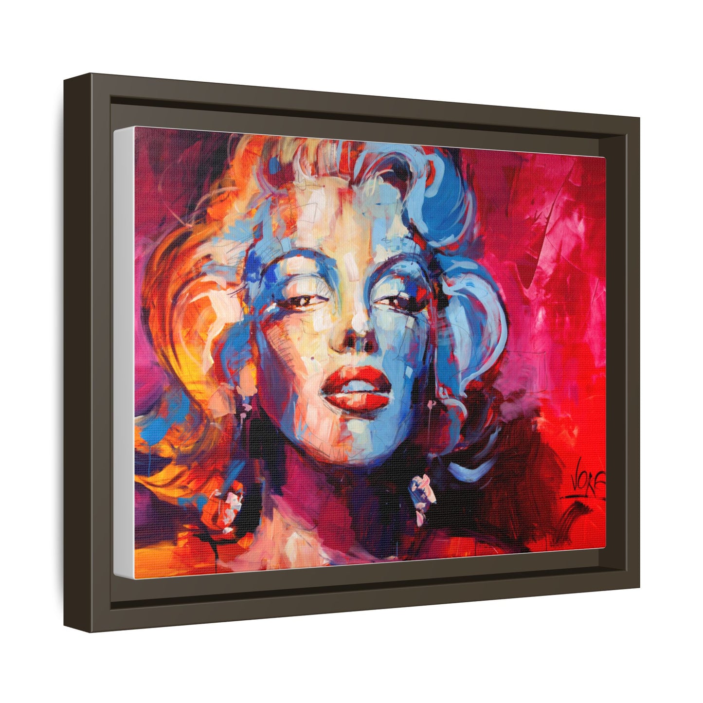 Marilyn Monroe attributed to Voke Matte Canvas Framed Wall Art