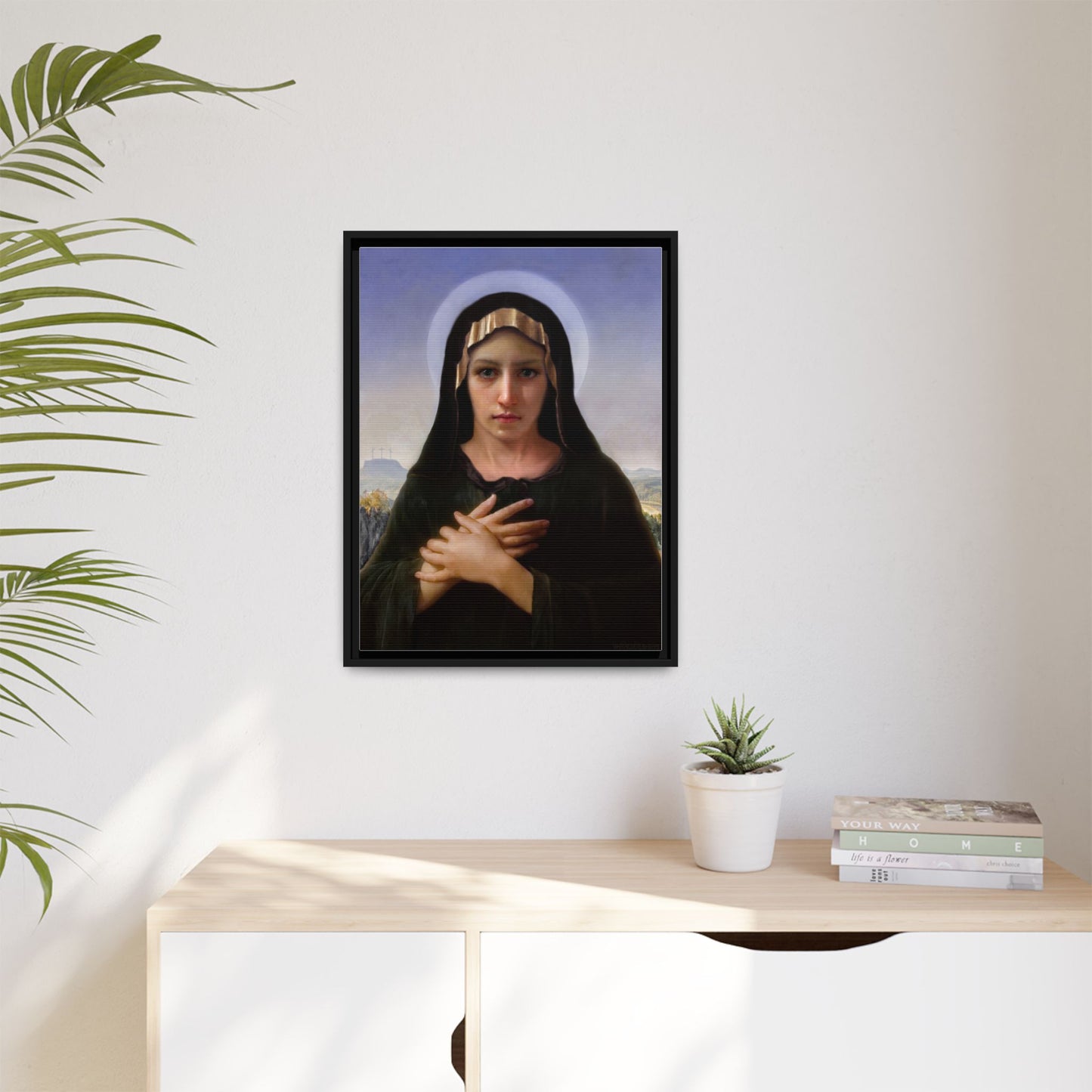 Virgo Solitudinis by William Adolphe Bouguereau Framed Matte Canvas Print