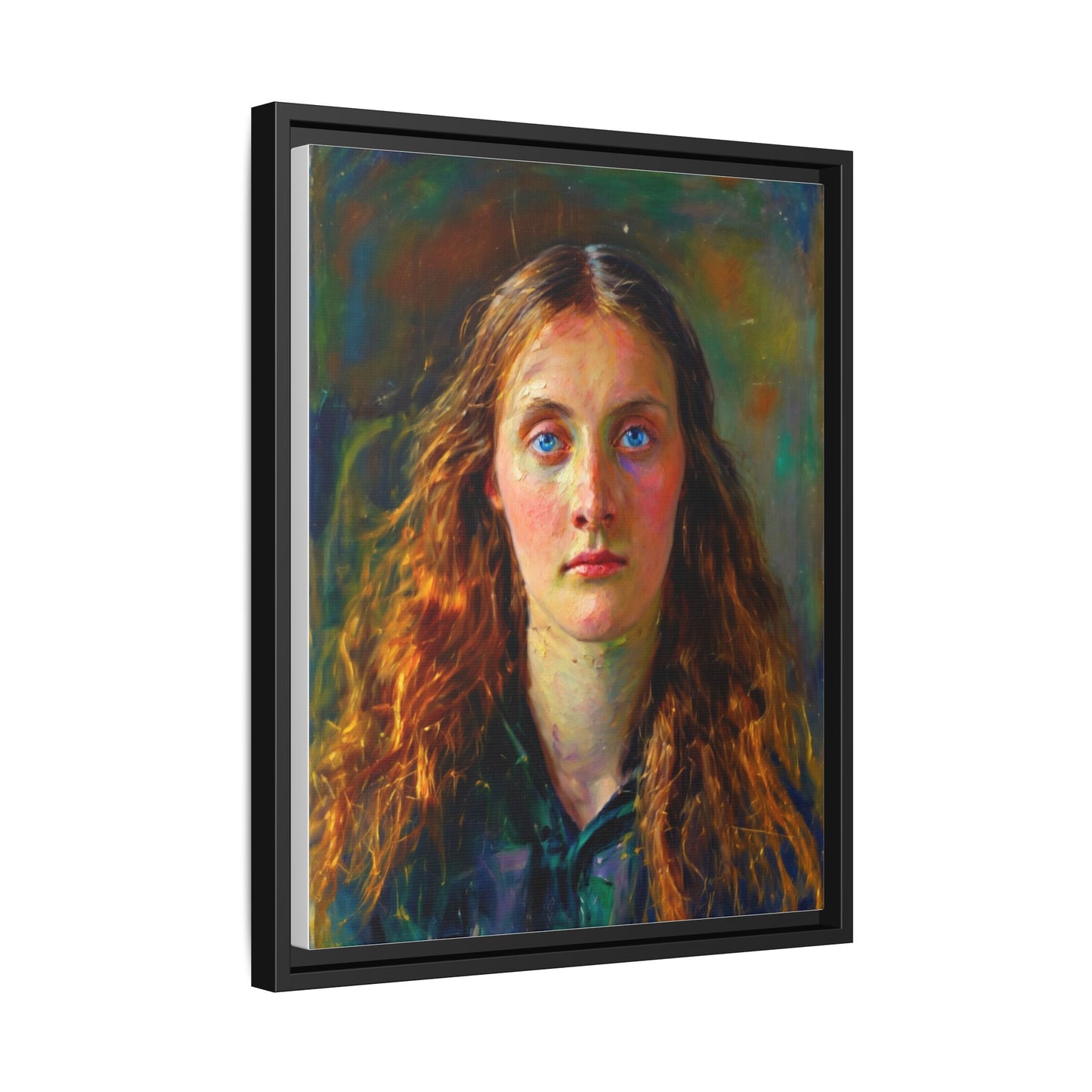 Framed Matte Canvas Print — Vintage Portrait Art