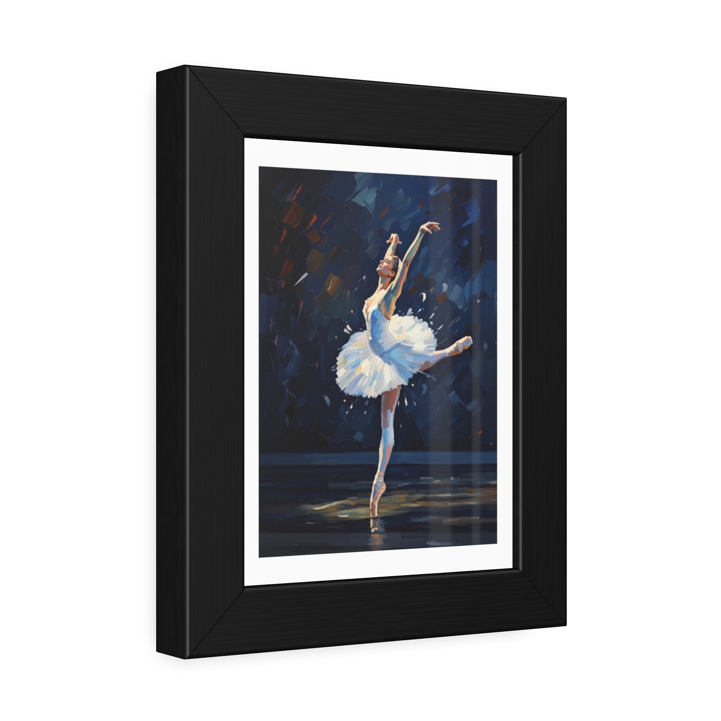 Ballet Dancer Framed Poster — Elegant Prima Ballerina Wall Art