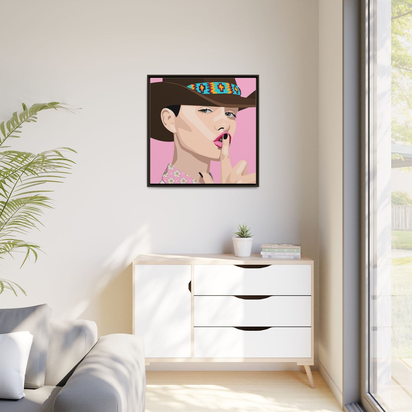 Vivid 63 by Orit Fuchs Matte Framed Canvas Wall Art