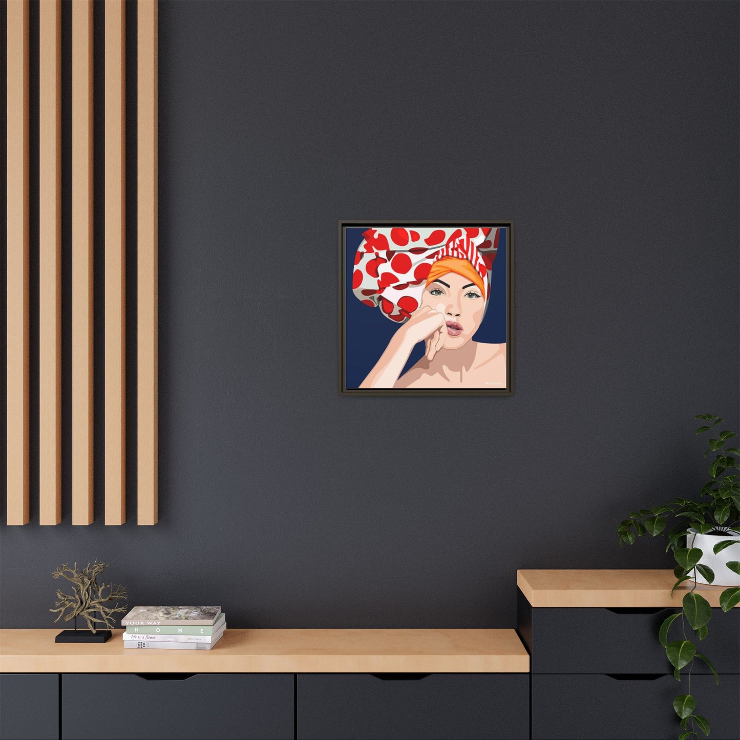 Vivid 20 by Orit Fuchs Pop Art Matte Canvas Framed Wall Art Print