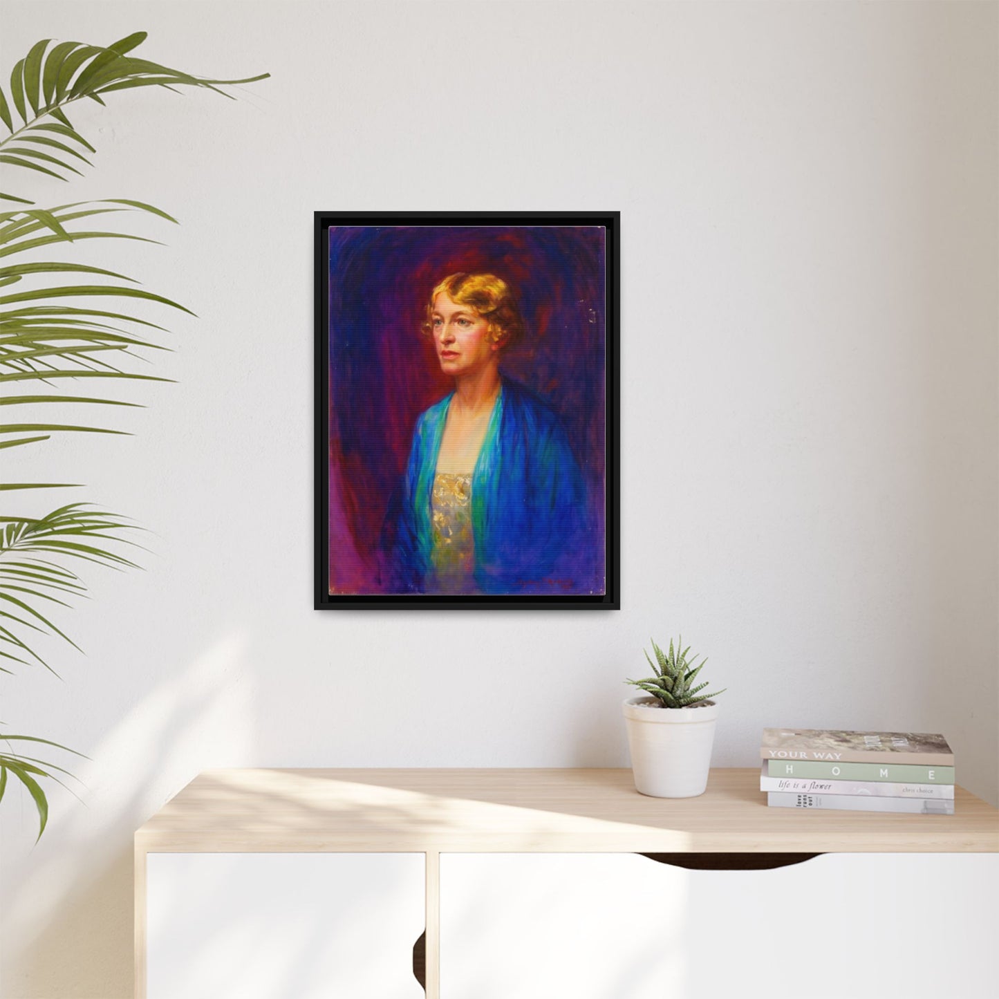 Matte Canvas Portrait , Framed (Multi-color)