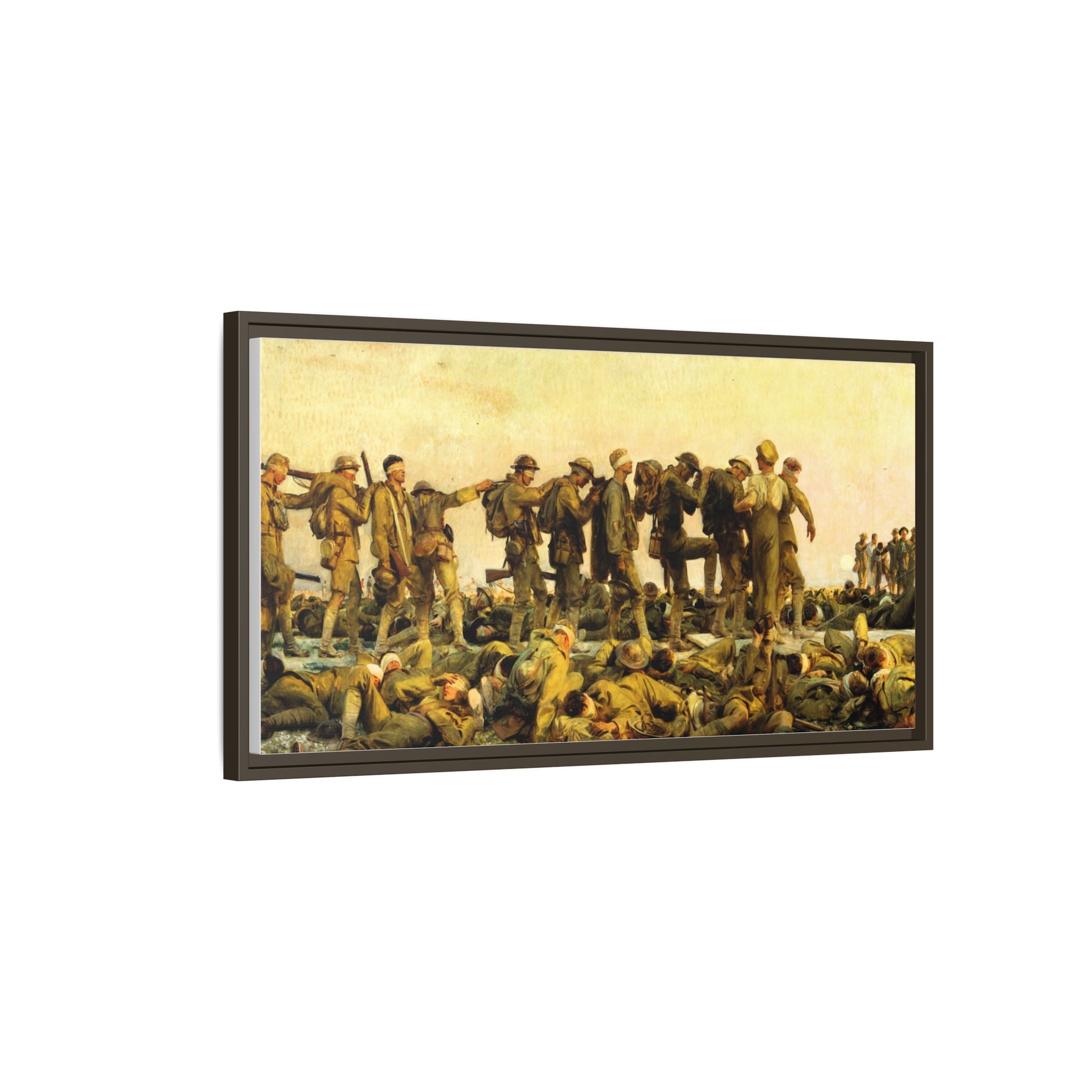 Gassed by John Singer Sargent (RA) Framed Matte Canvas Print