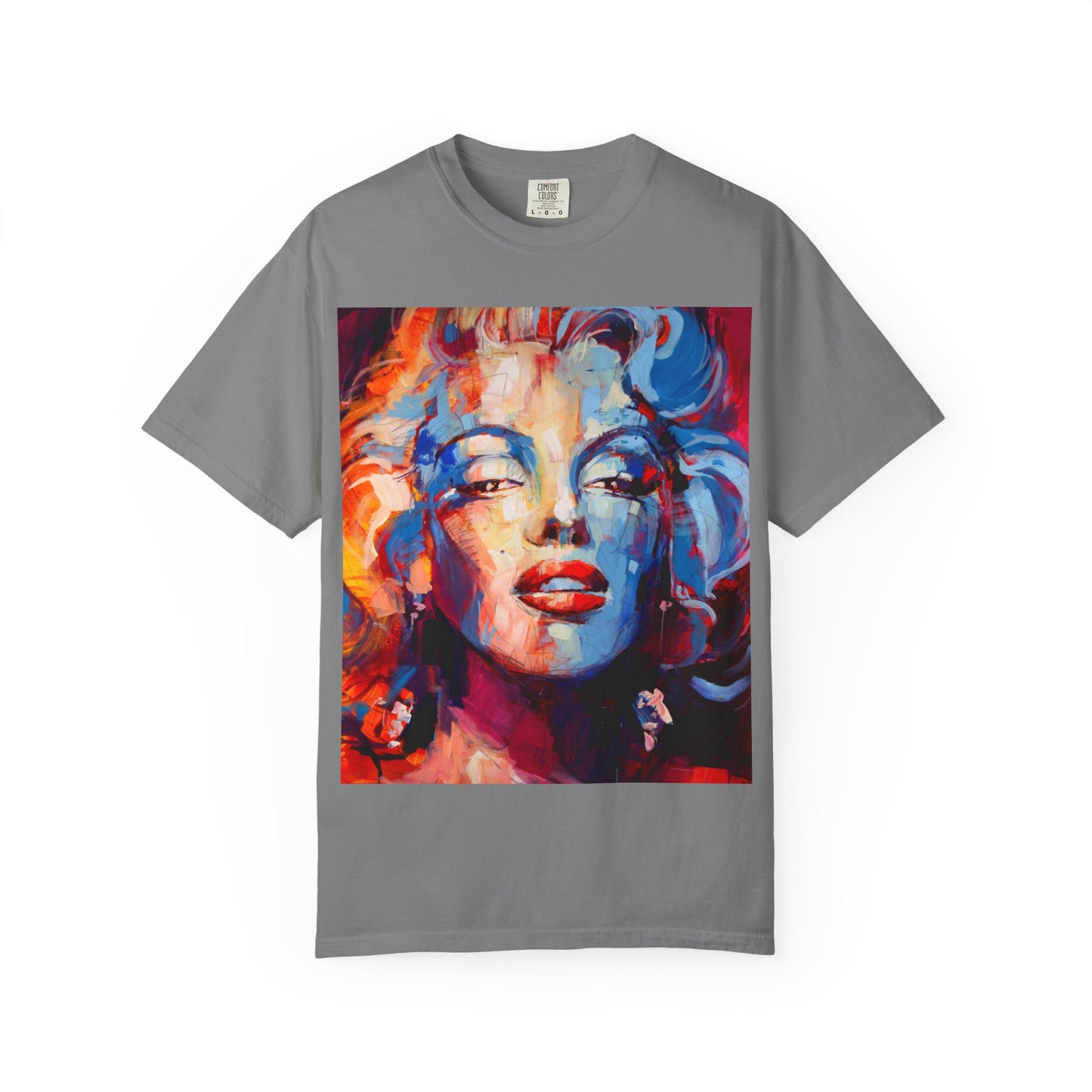 Artistic Pop Portrait T-Shirt — Colorful Marilyn-Inspired Graphic Tee