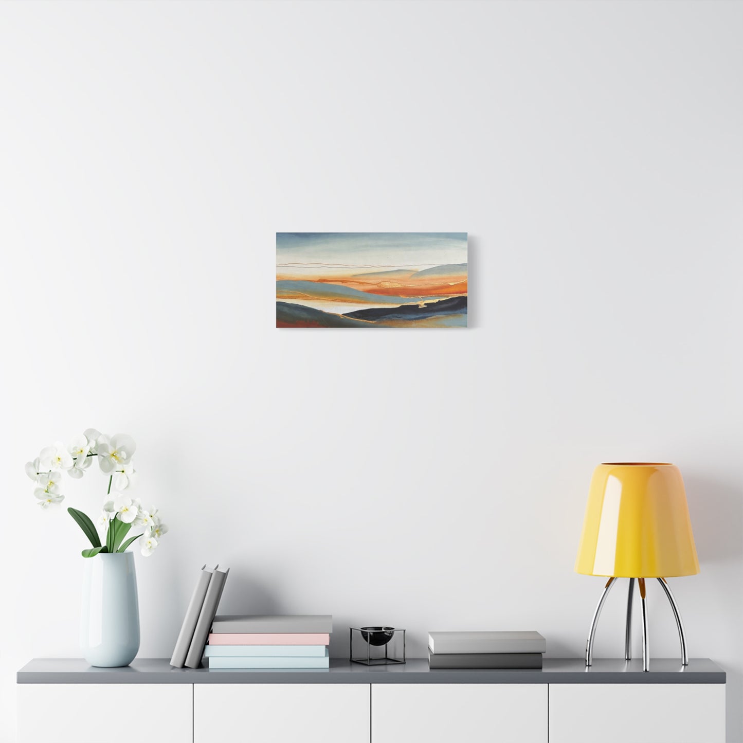 Abstract Coastal Sunset Canvas Print — Matte Stretched Wall Art