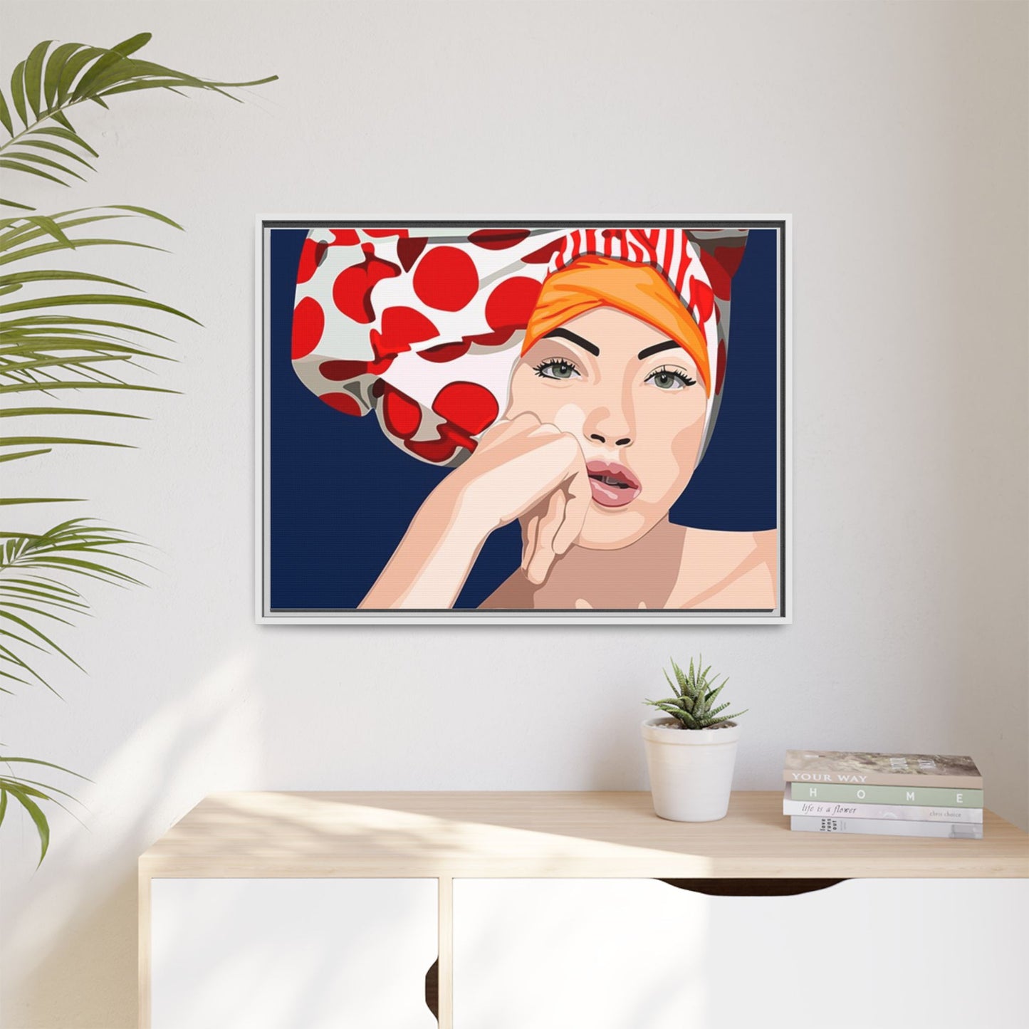 Vivid 20 by Orit Fuchs Pop Art Matte Canvas Framed Wall Art Print