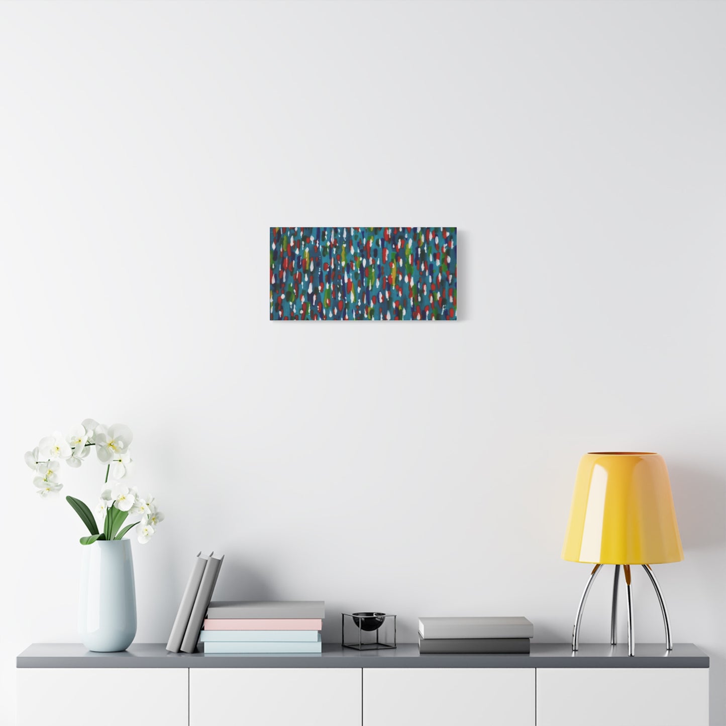 Colours Of The Soul Reflecting On Water by Ariel Chavarro Avila Matte Canvas Wall Art