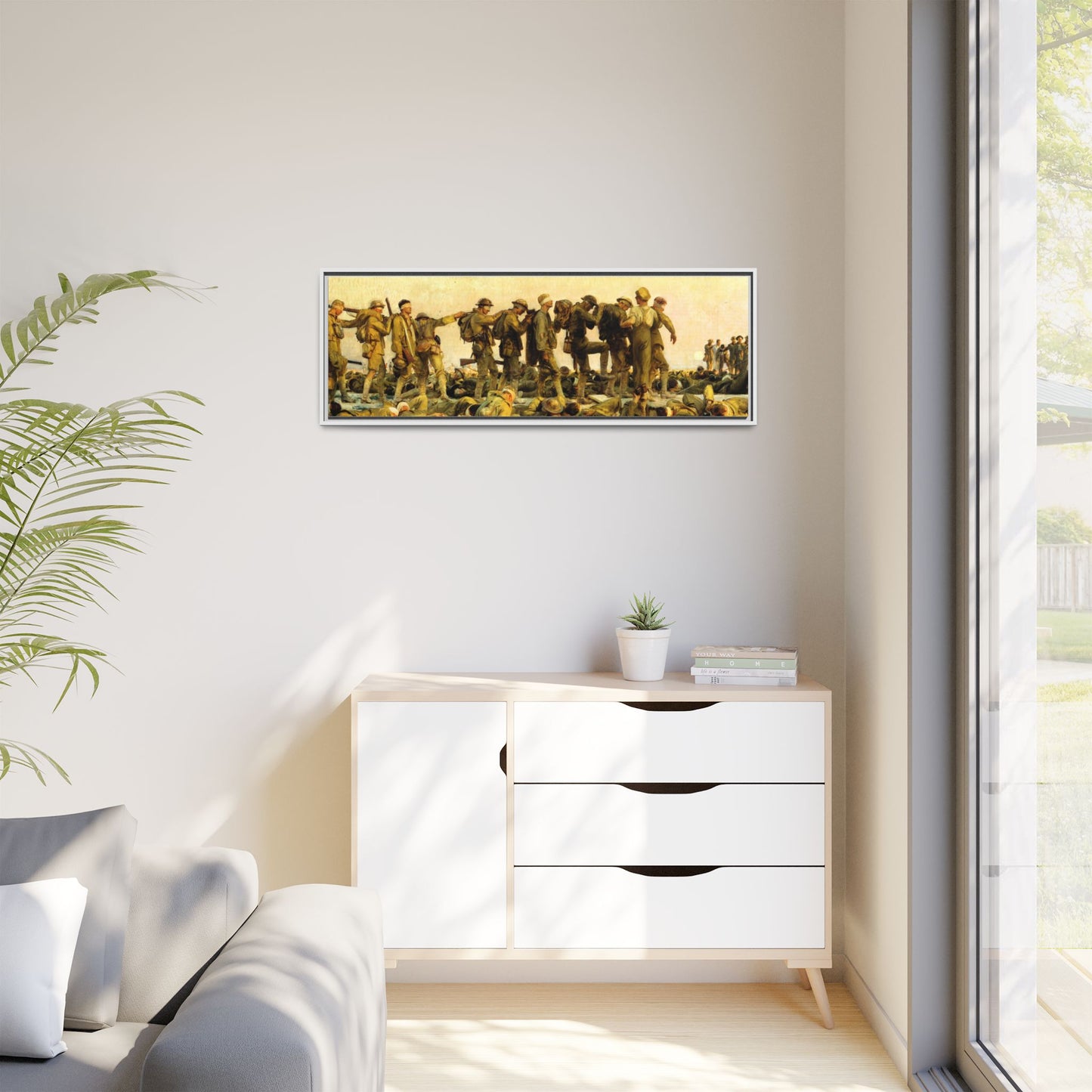 Gassed by John Singer Sargent (RA) Framed Matte Canvas Print